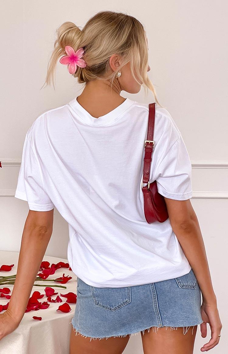 Beginning Rose White Tee Product Image