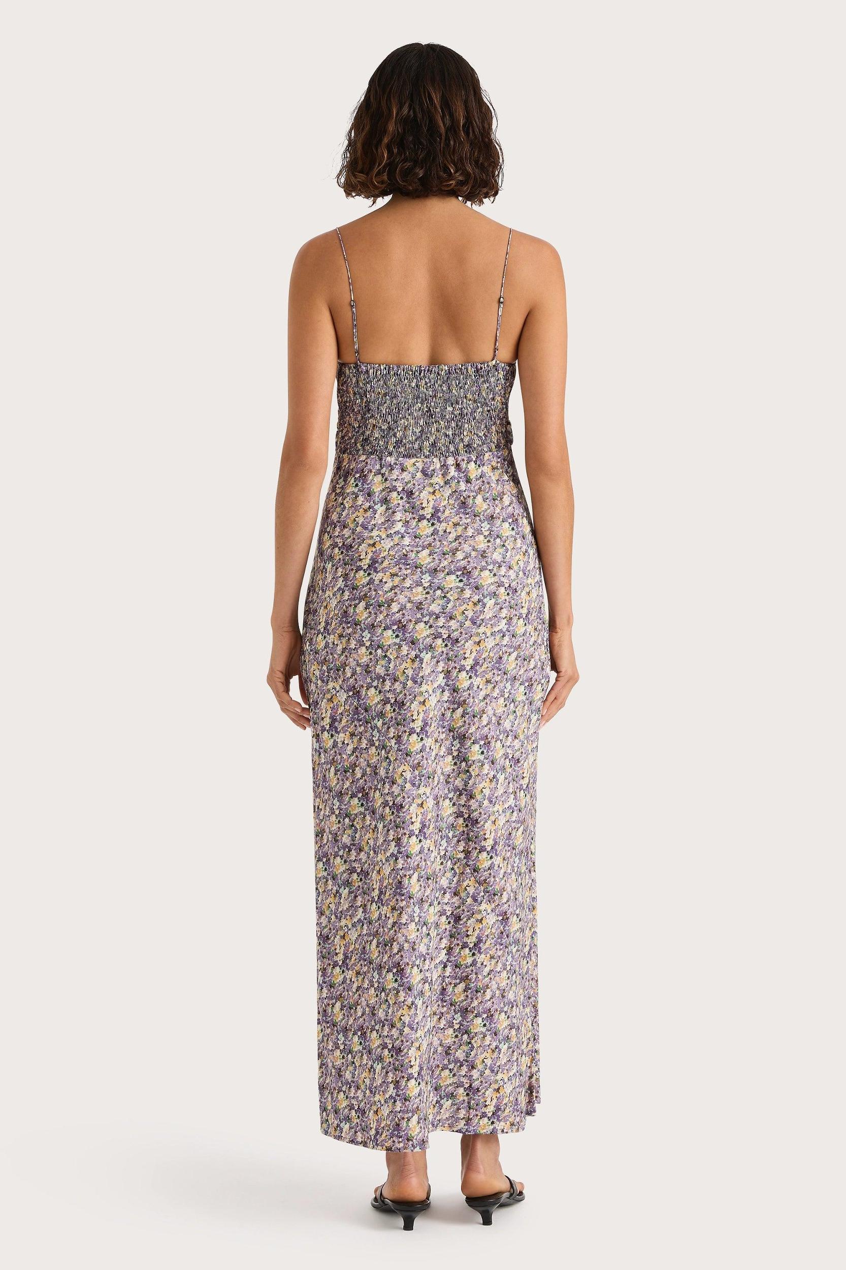 Clara Maxi Dress Valerie Floral Purple Product Image