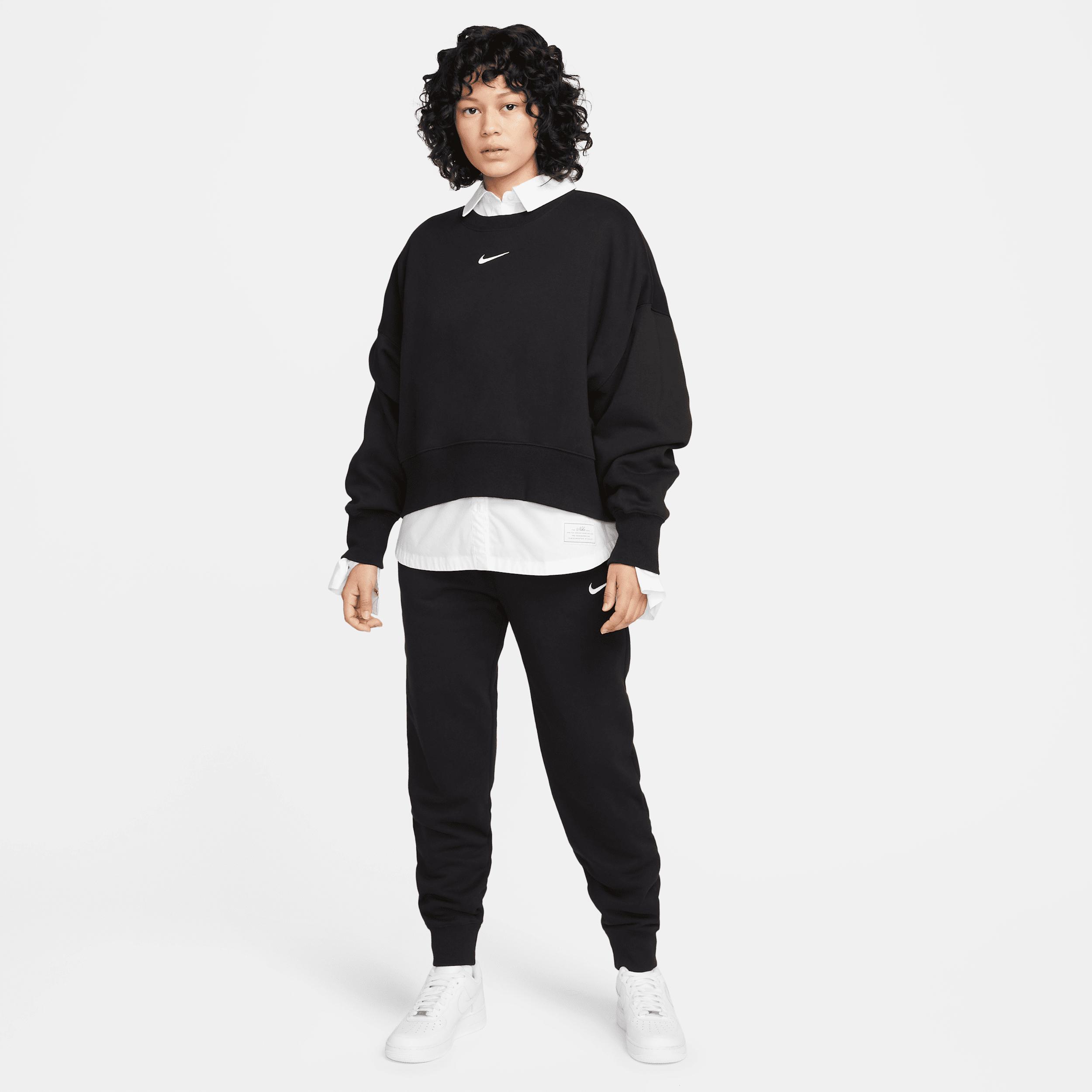 Womens Nike Sportswear Phoenix Fleece Over-Oversized Crew-Neck Sweatshirt | DQ5761-010 Product Image