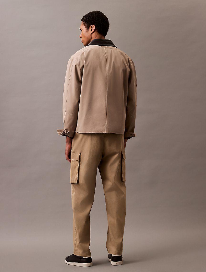 Cotton Blend Straight Fit Cargo Pants Product Image