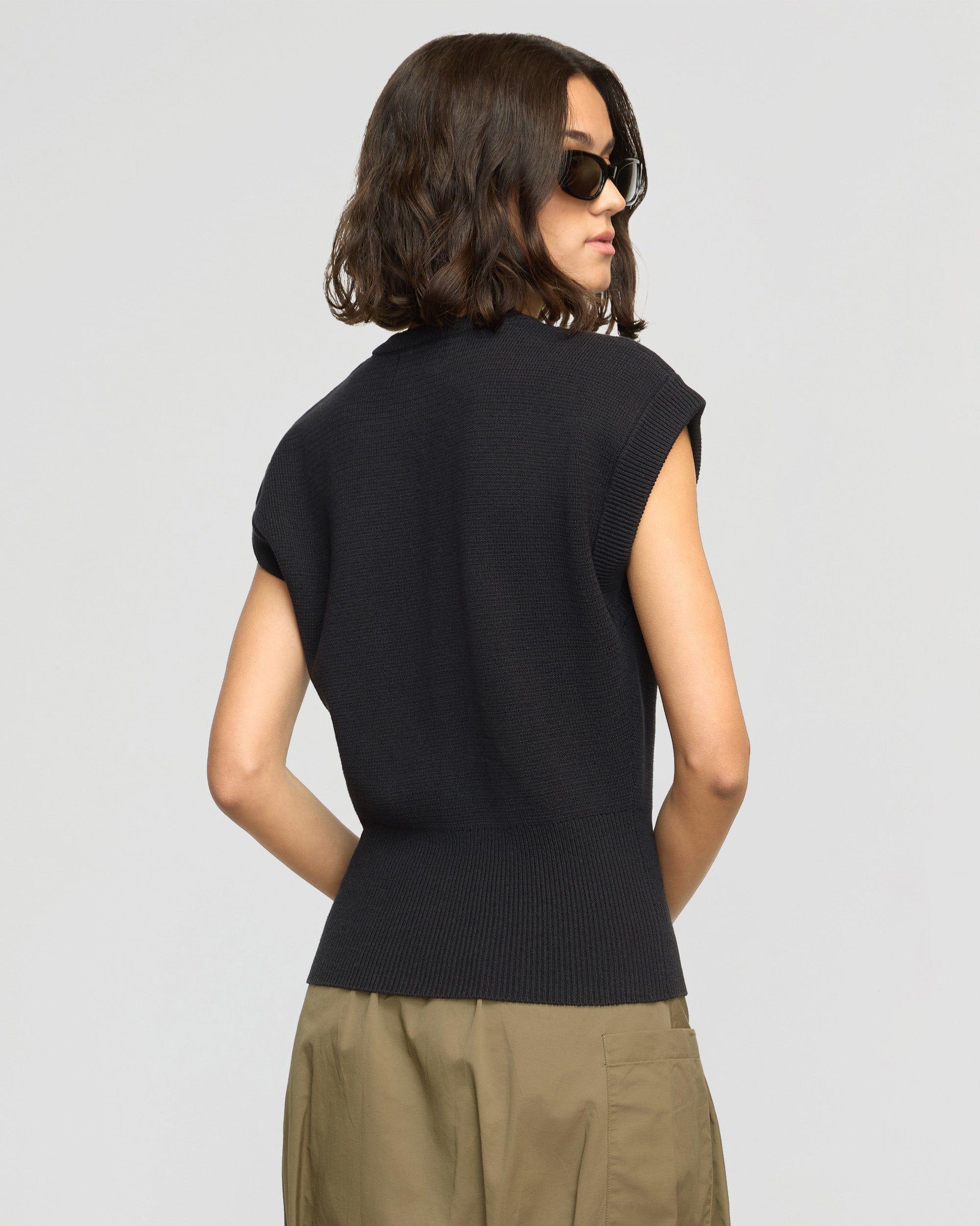 Solea Button Knit Vest Product Image