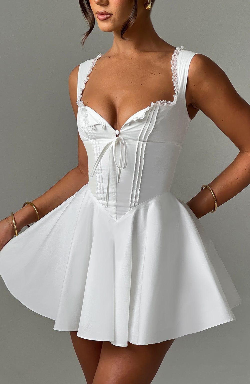 Antonella Mini Dress - Ivory Product Image