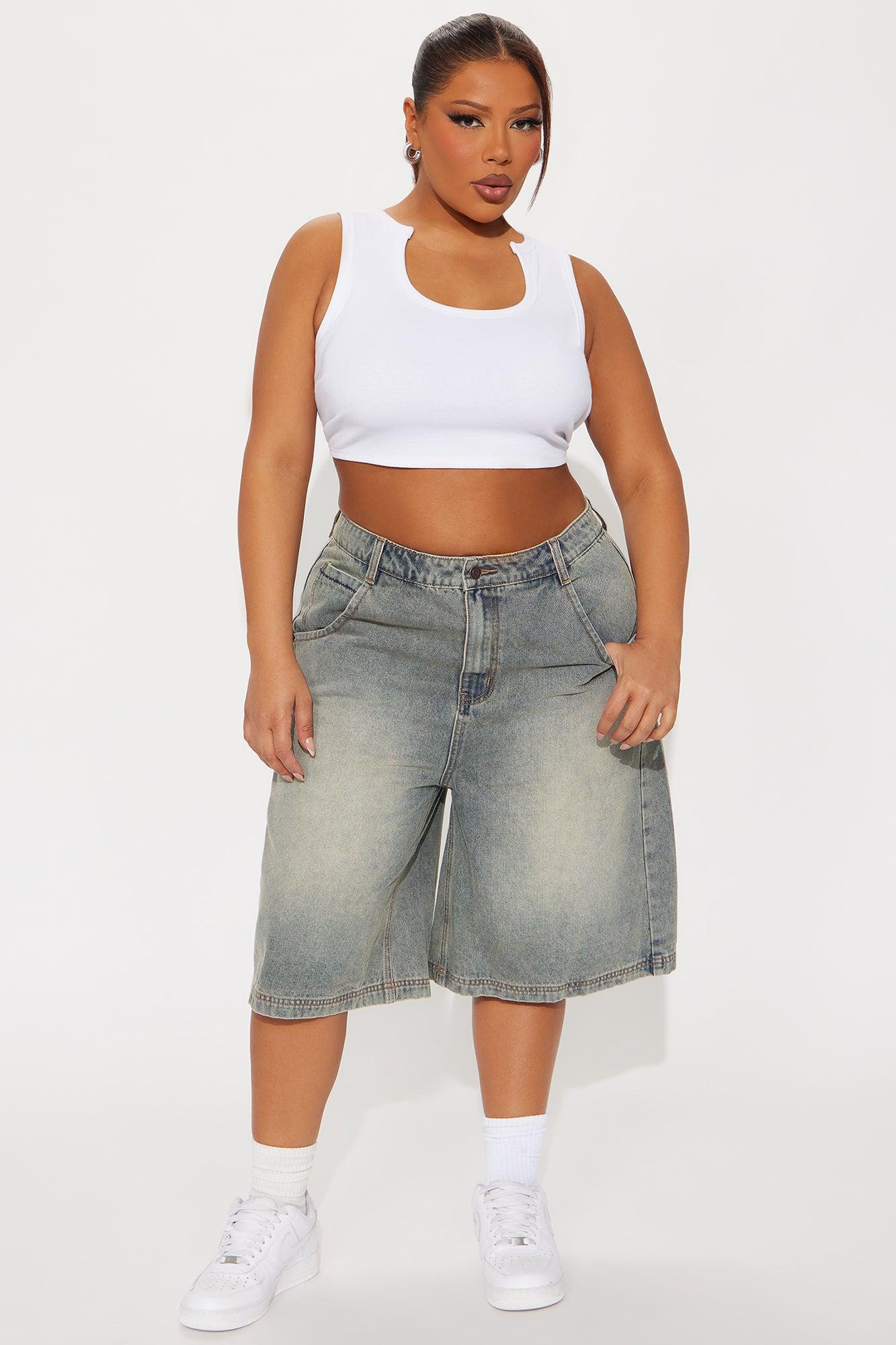 Basic 90's Denim Jorts - Vintage Wash Female Product Image