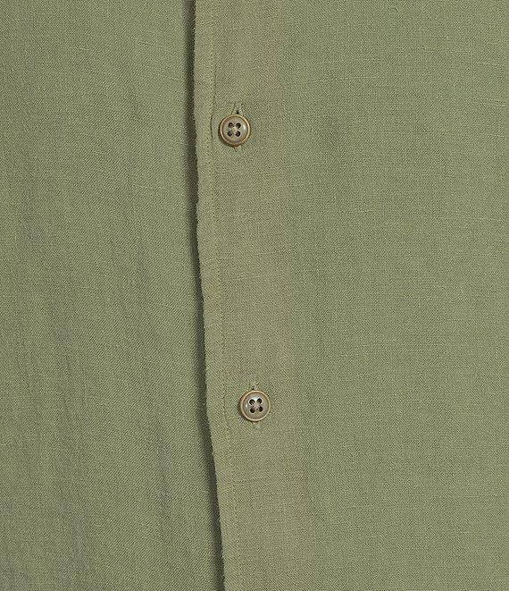 Cremieux Blue Label Cape Town Collection Solid Long Sleeve Woven Linen Shirt Product Image