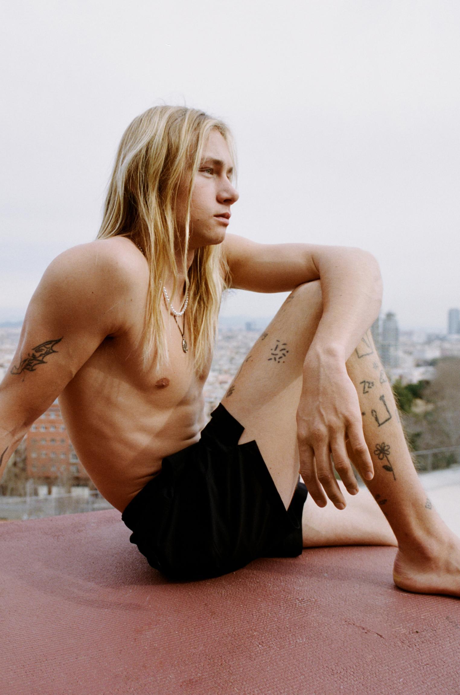 Textured fabric board shorts Product Image