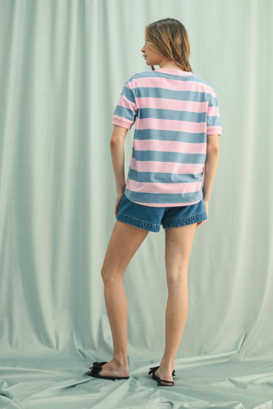 Striped Knit Top Product Image