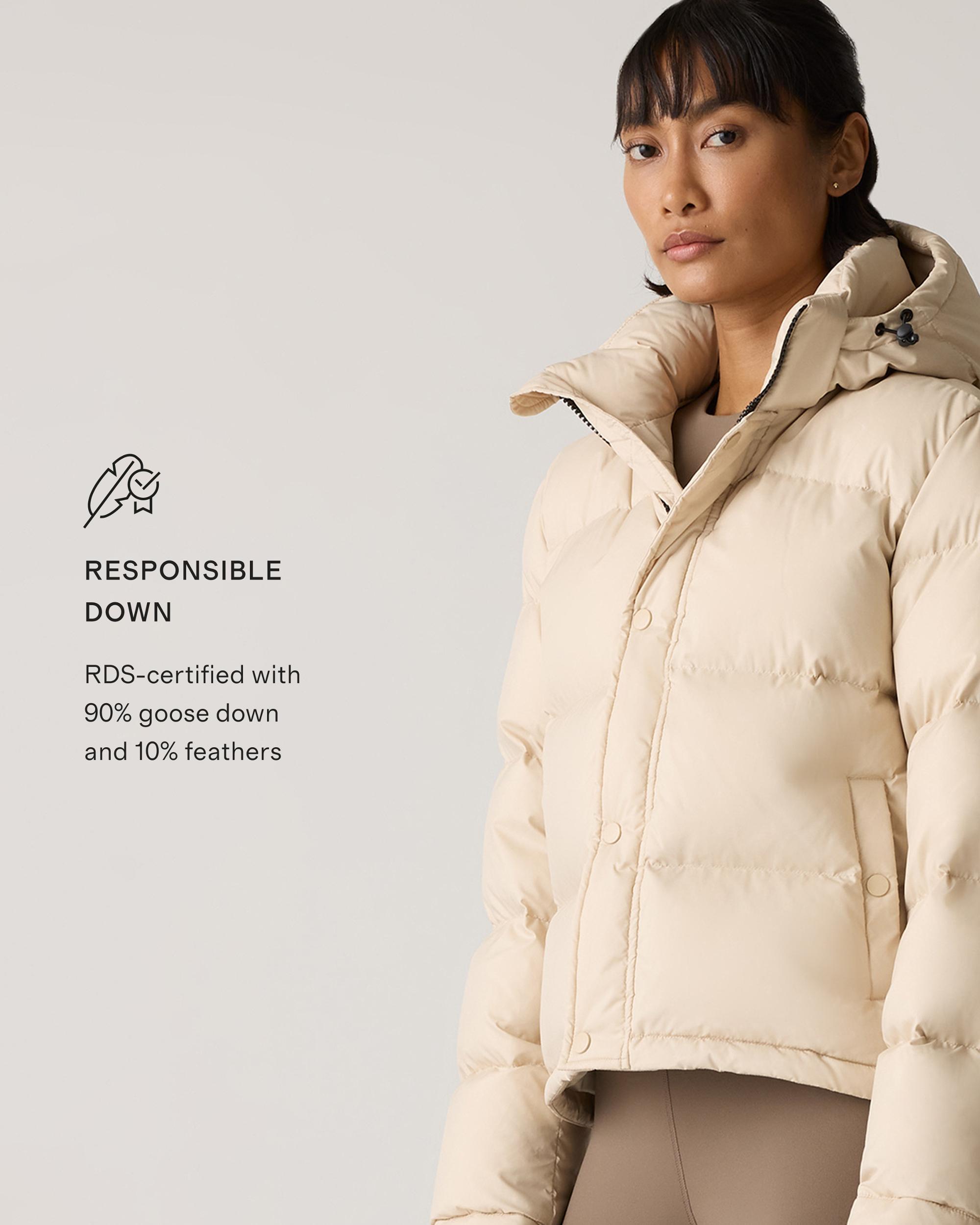 Quince | Women's Responsible Down Cropped Puffer Jacket Recycled Polyester Product Image