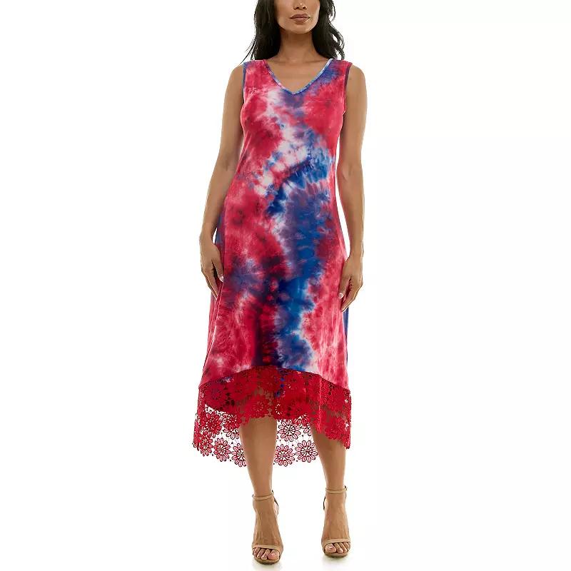 Women's Nina Leonard High-Low Midi Dress,  Product Image