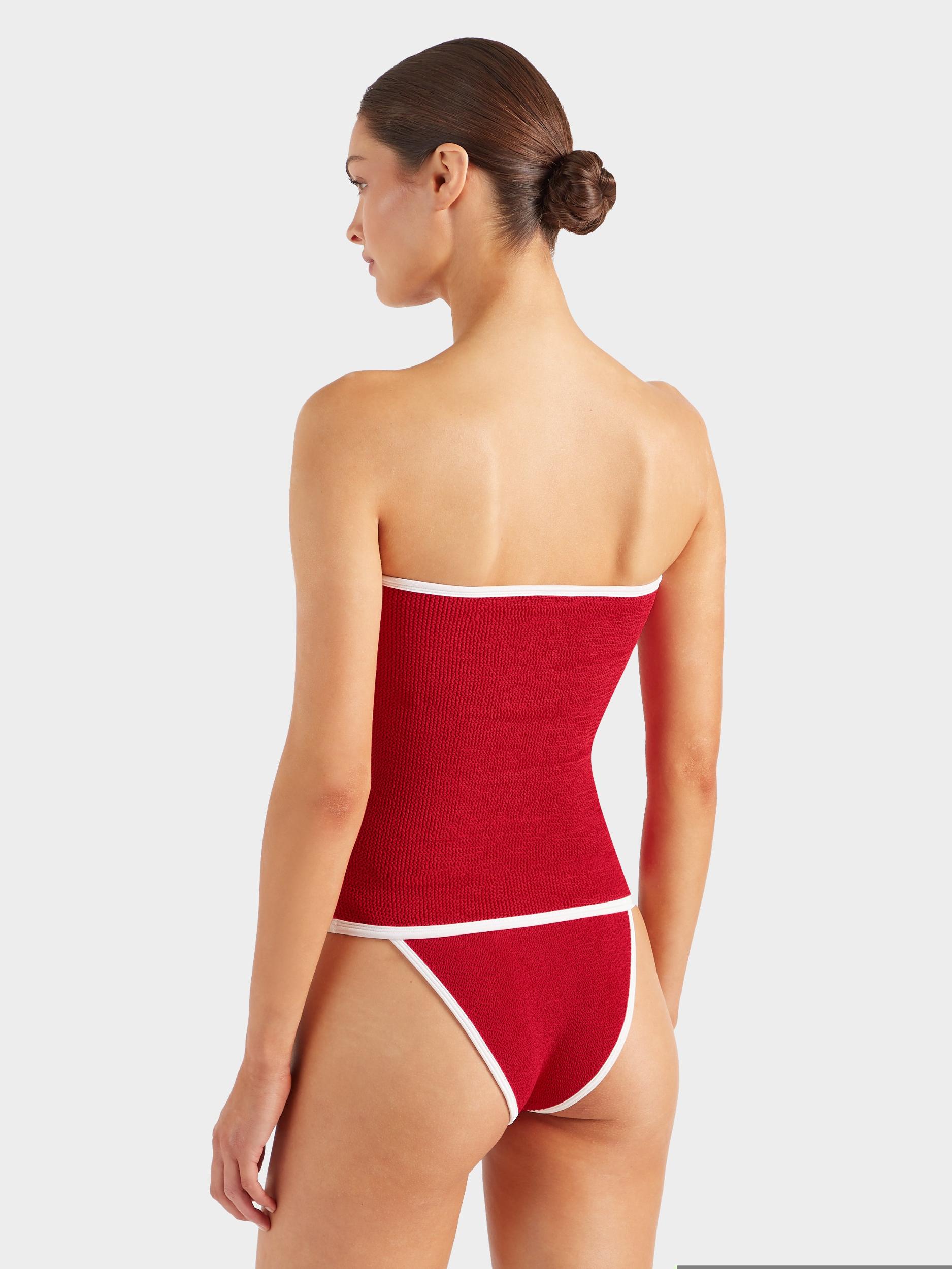 Mini Skirt/Tube Top - Red/White Product Image