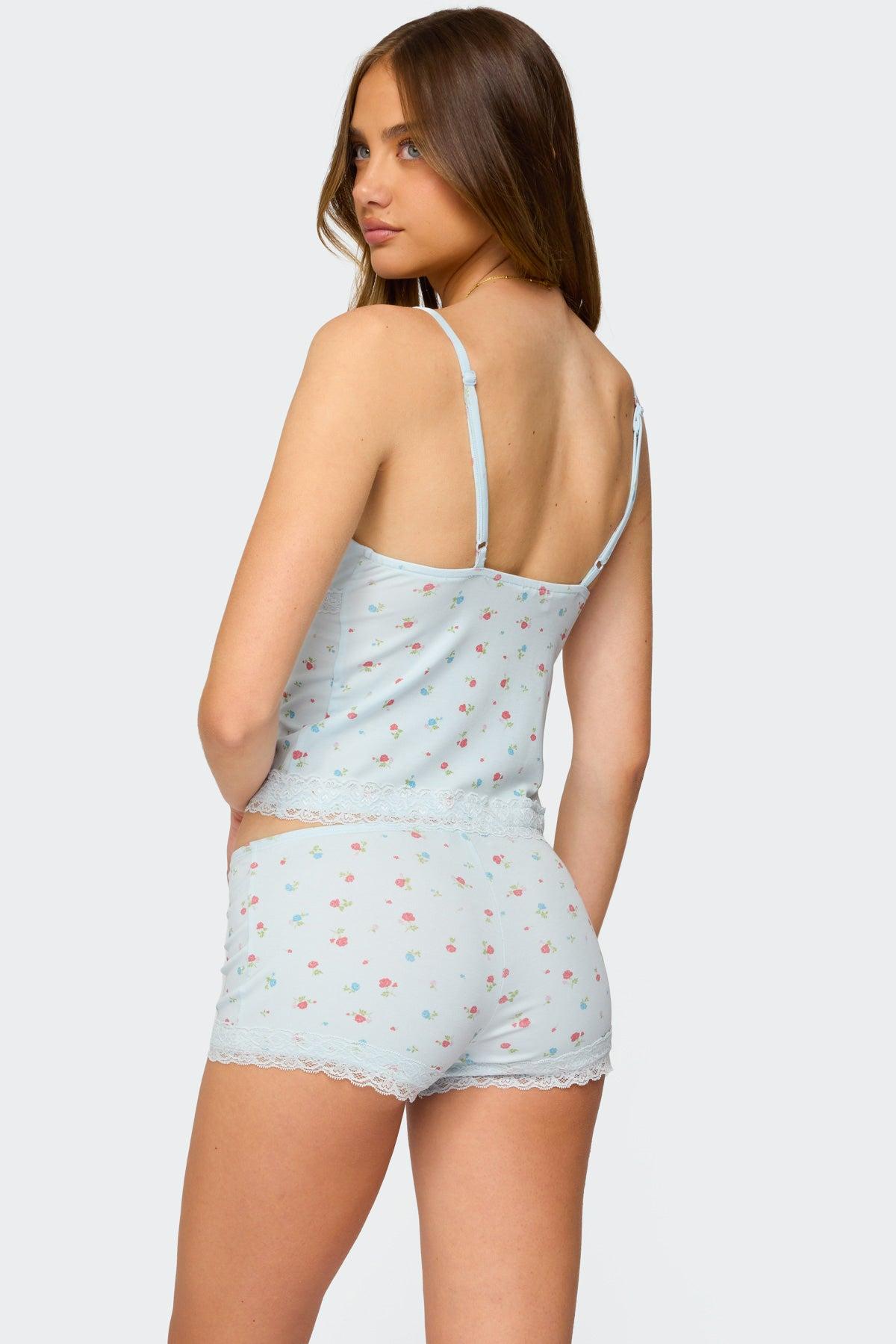 Aurea Lacey Floral Tank Top Product Image