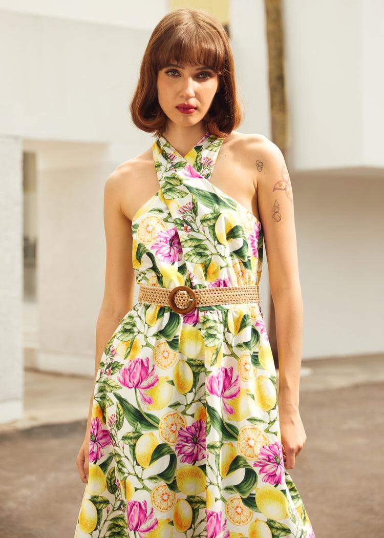 The Citrus Grove Getaway Dress Product Image