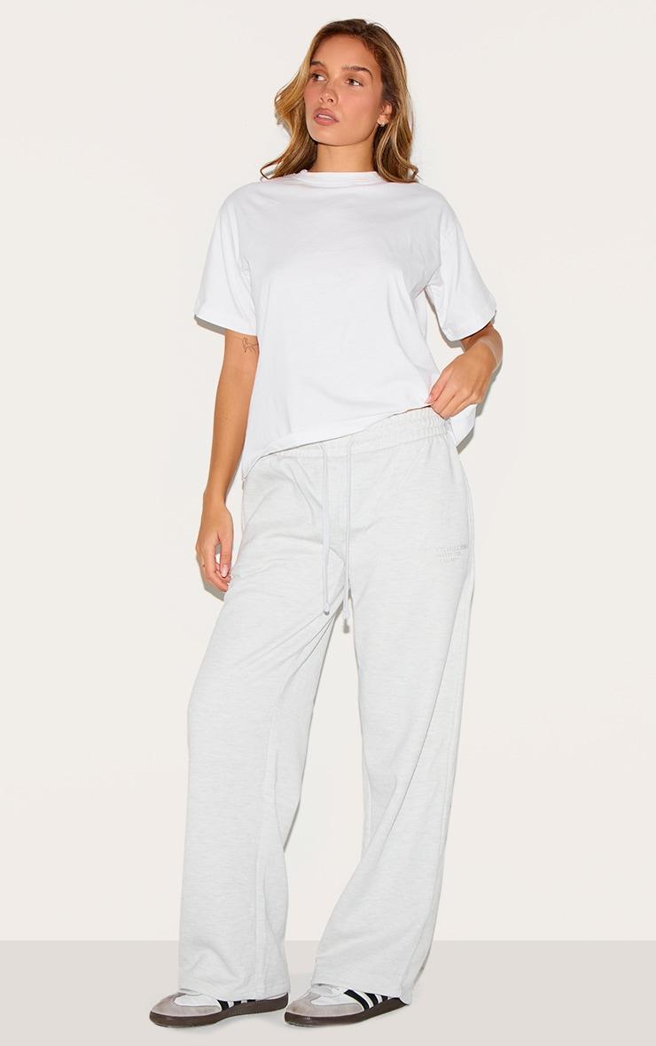 White Boxy Oversized T Shirt Product Image