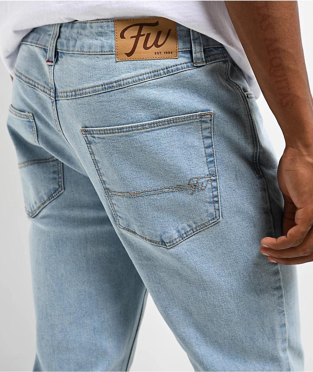 Freeworld Light Blue Denim Skinny Fit Jeans Product Image