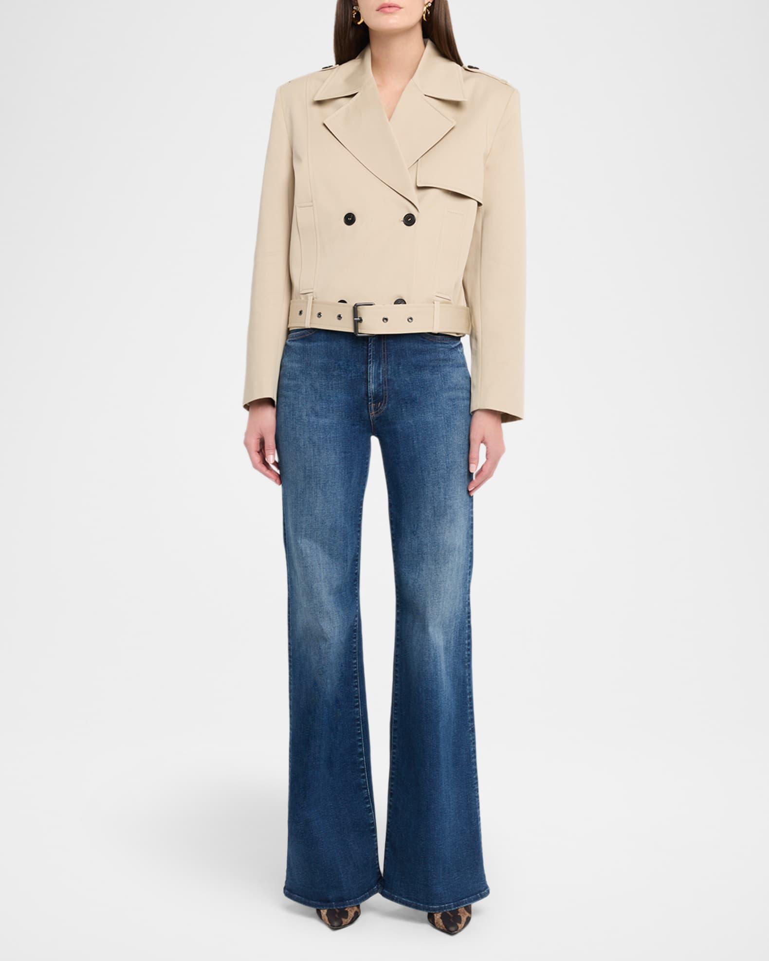 Greer Cropped Trench Coat Product Image