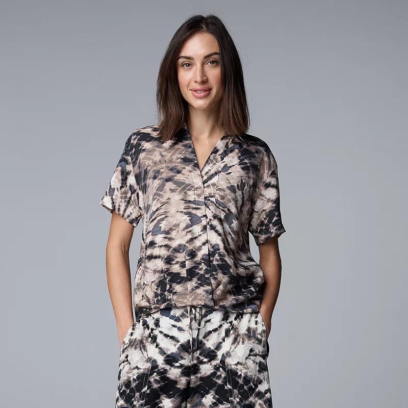 Women's Simply Vera Vera Wang Drapey Surplice Top,  Product Image