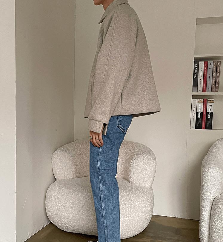 RT No. 3402 WOOLEN ZIP-UP COLLAR JK Product Image