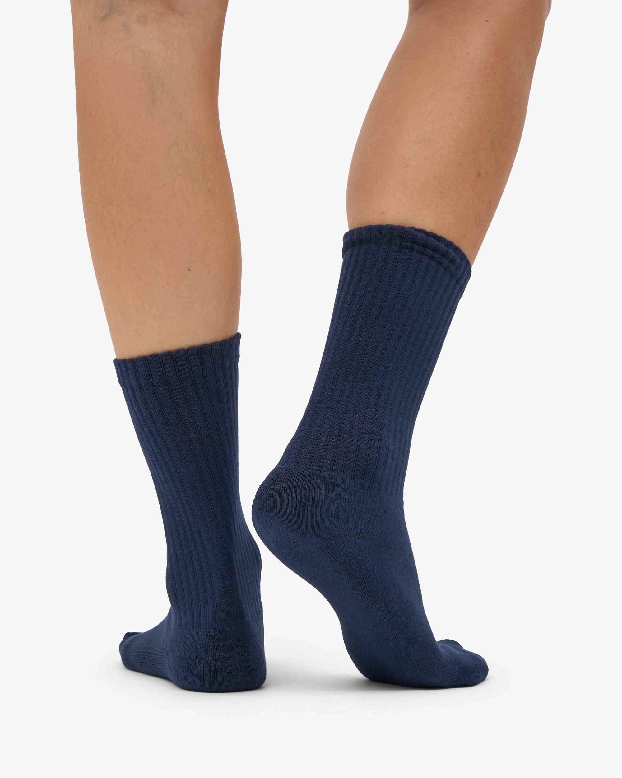 Organic Active Sock - Navy Blue Product Image