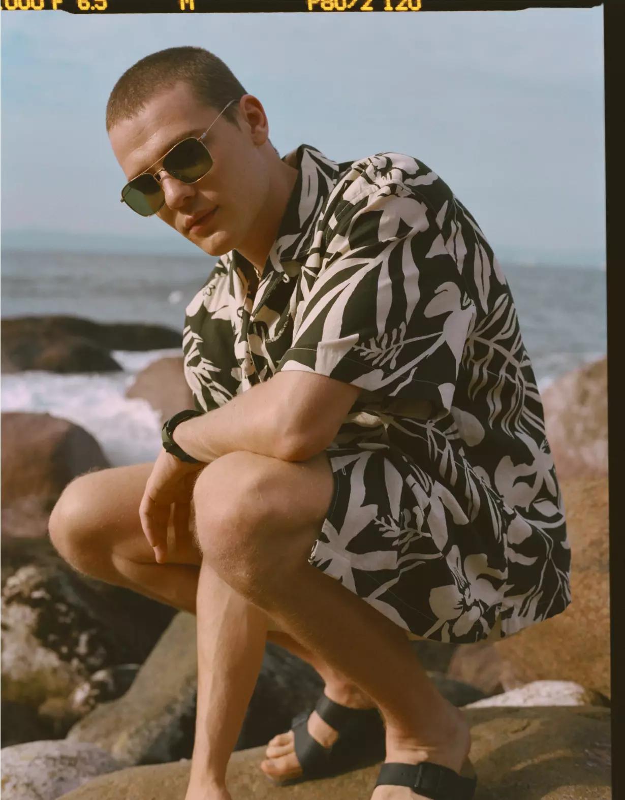 AE Poolside Floral Button-Up Shirt Product Image
