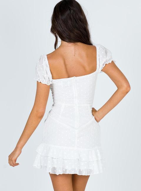 Mikail Mini Dress White Product Image