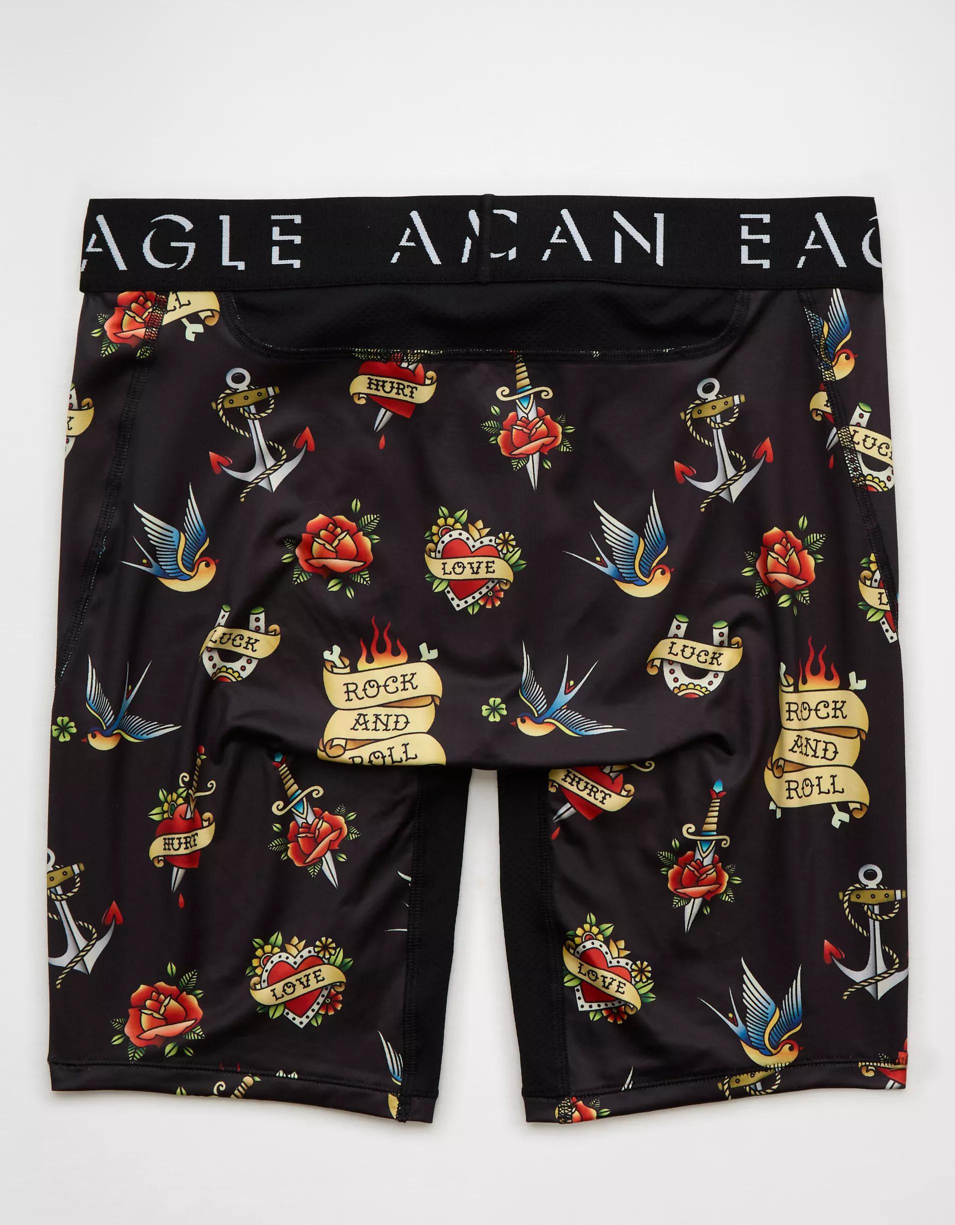 AEO Men's Sailor Tattoos 8" Flex Boxer Brief Product Image