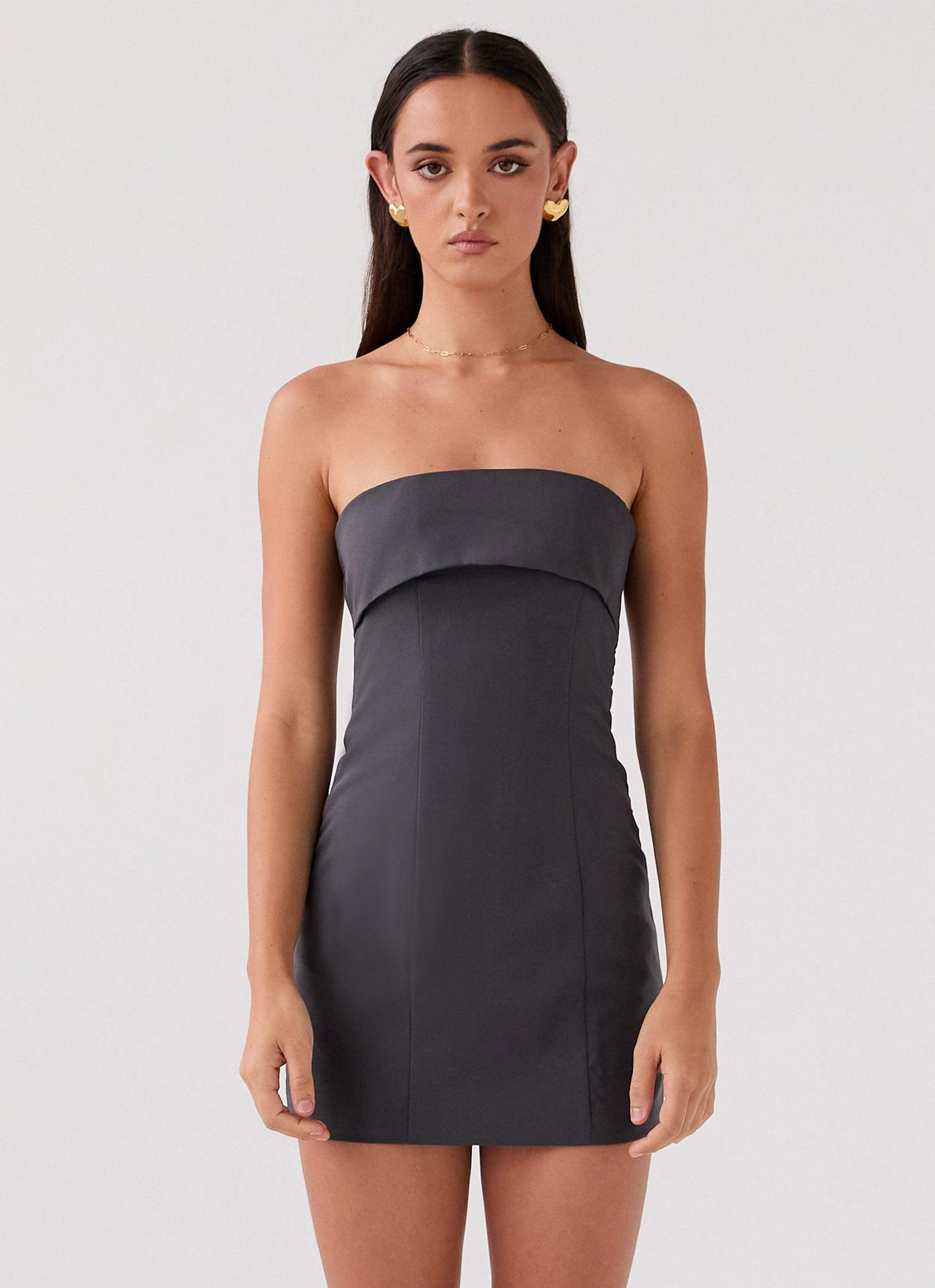Total Need Mini Dress - Charcoal Product Image