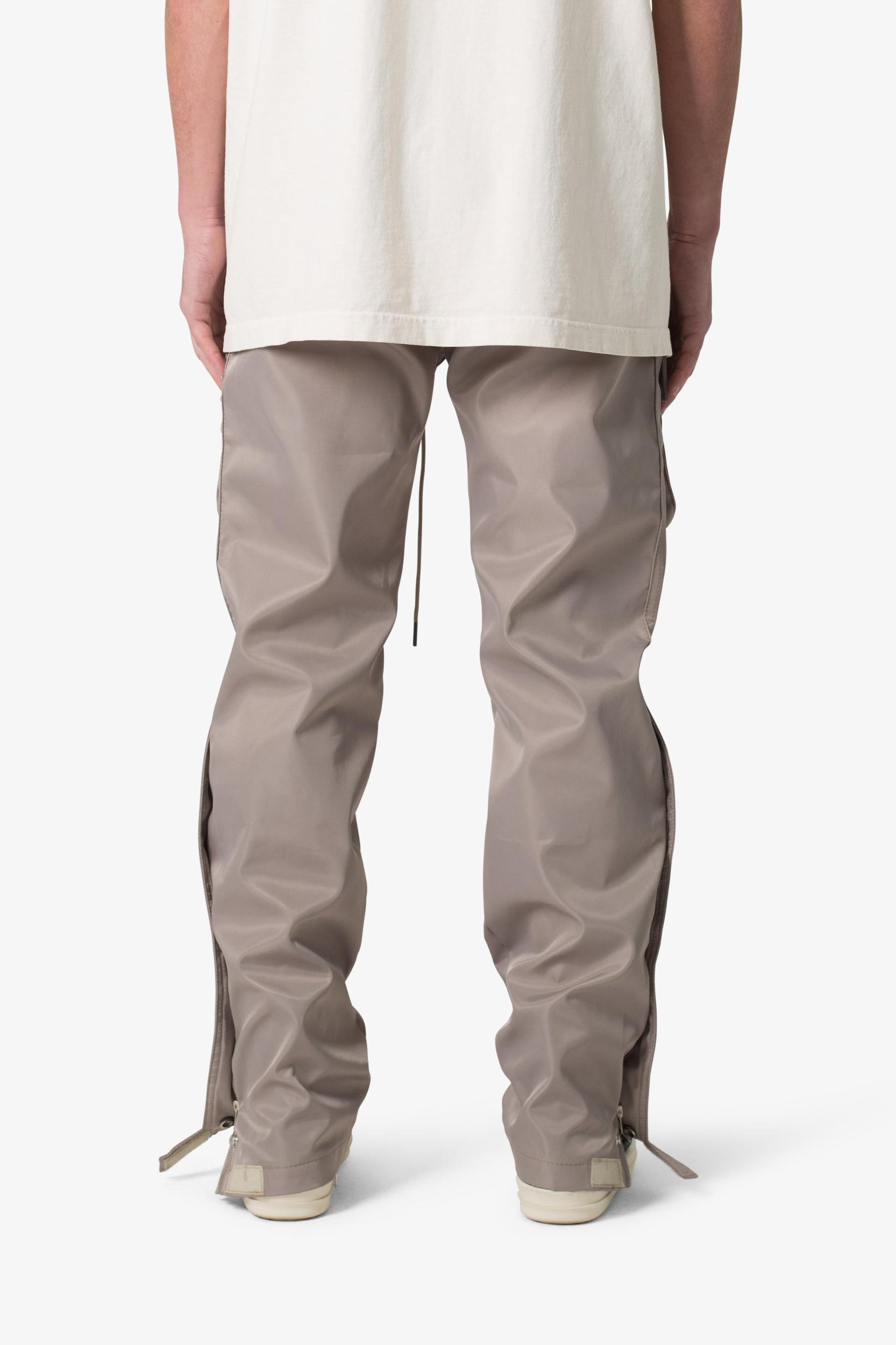 Snap Front Cargo Pants - Grey Product Image