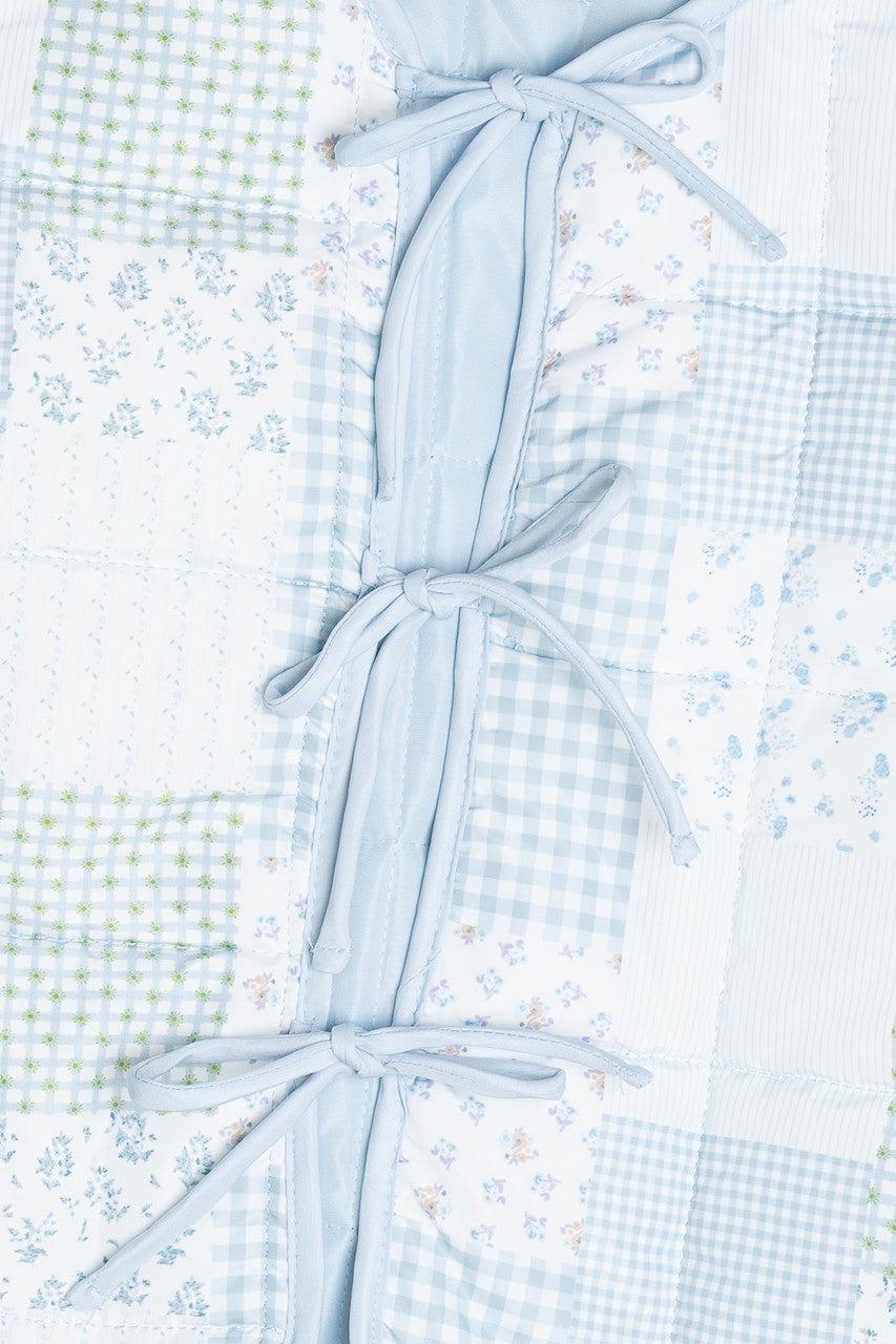 Tie Front Puff Jacket Product Image