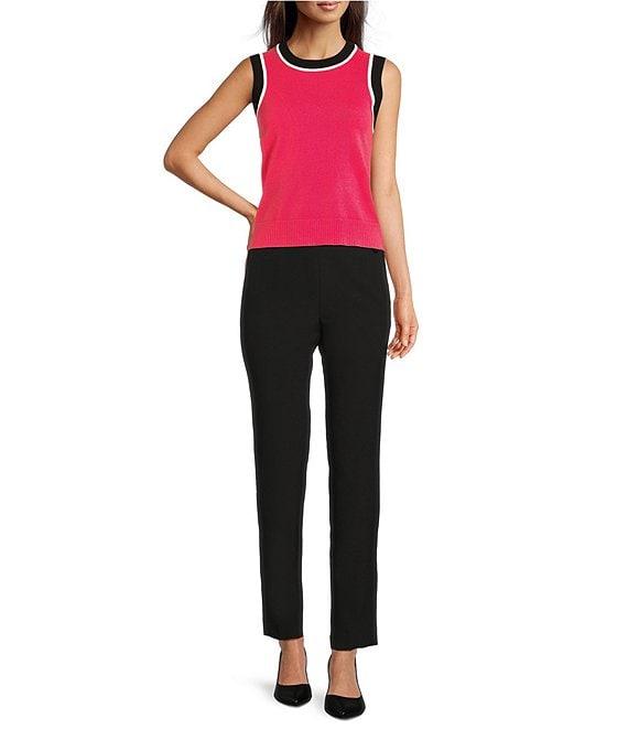 KARL LAGERFELD PARIS Crew Neck Sleeveless Sweater Tank Product Image