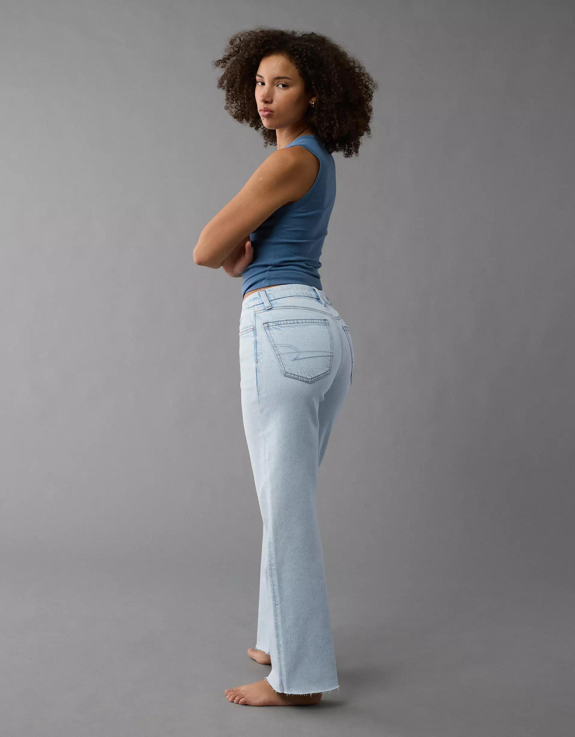AE Stretch Curvy High-Waisted Stovepipe Jean Product Image