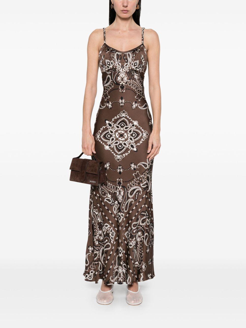 bandana-print maxi dress Product Image