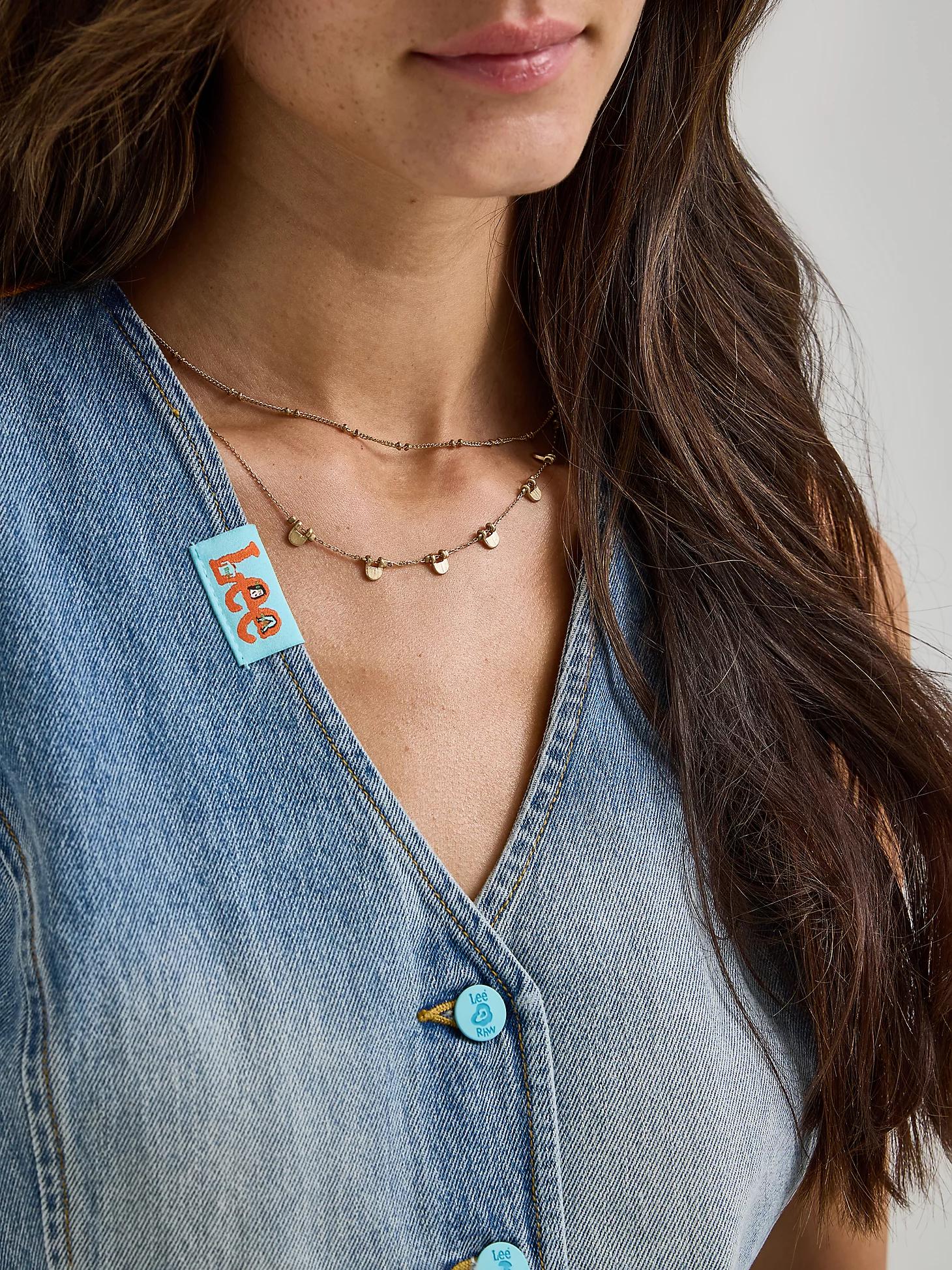 Women's Lee® x Ruohan Wang Denim Vest | Women's Jackets & Outerwear | Lee® Product Image