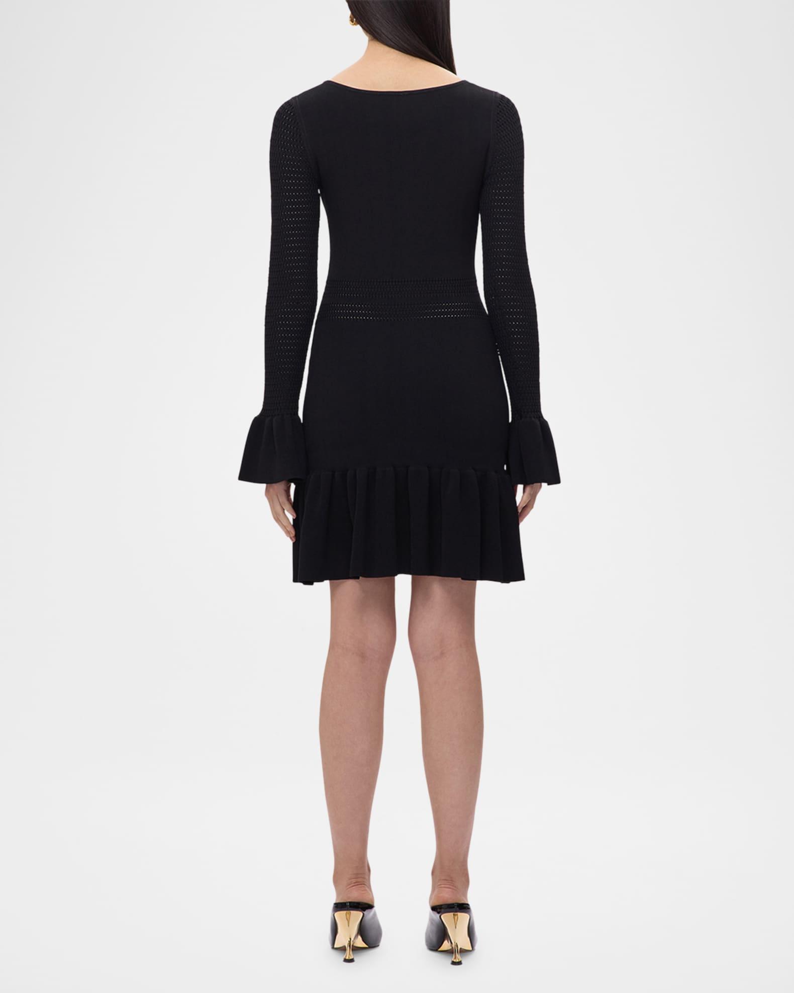 Colette Ruffle Long-Sleeve Mini Dress Product Image