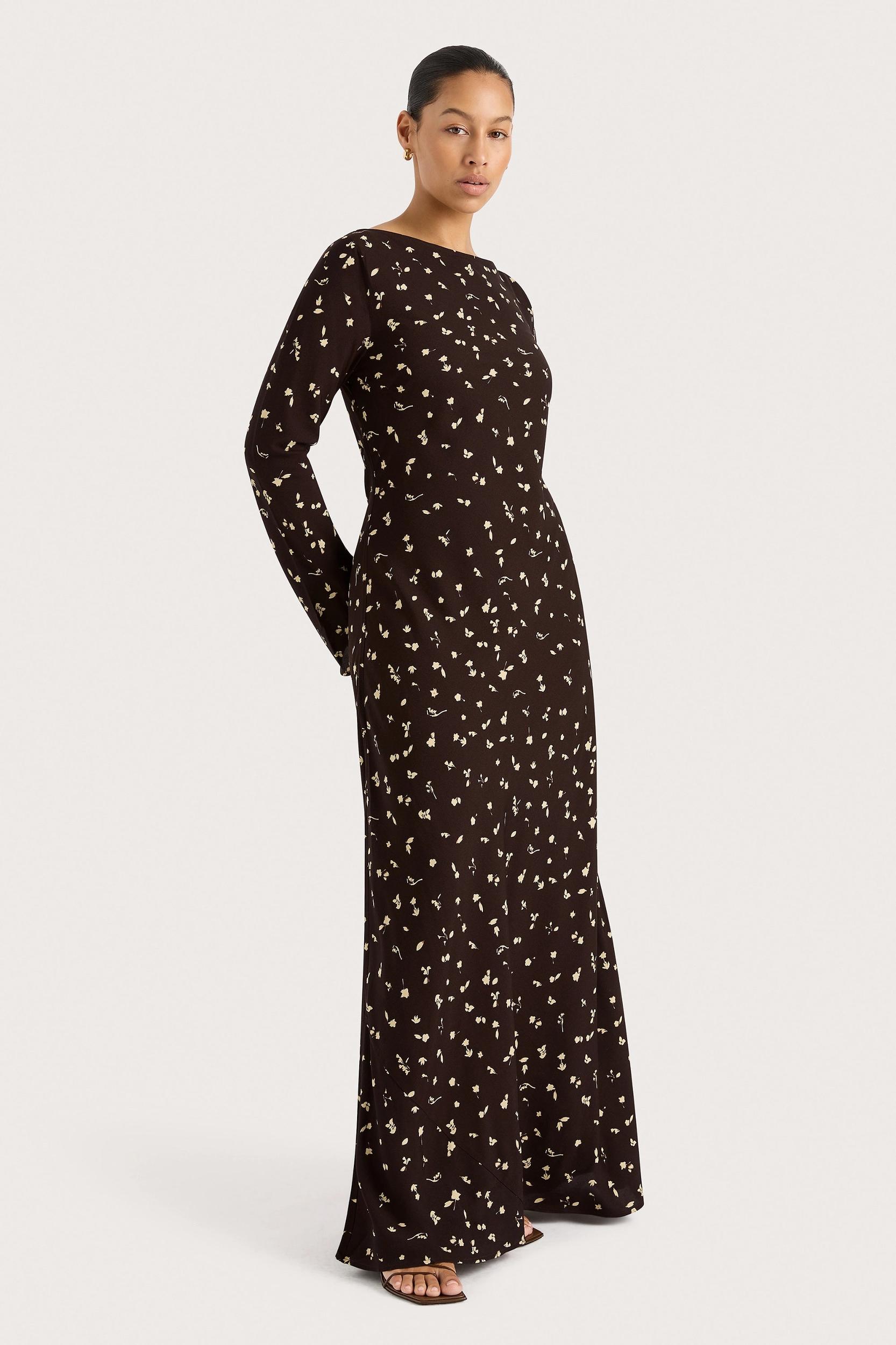 Lilou Maxi Dress Clover Brown - Final Sale Product Image