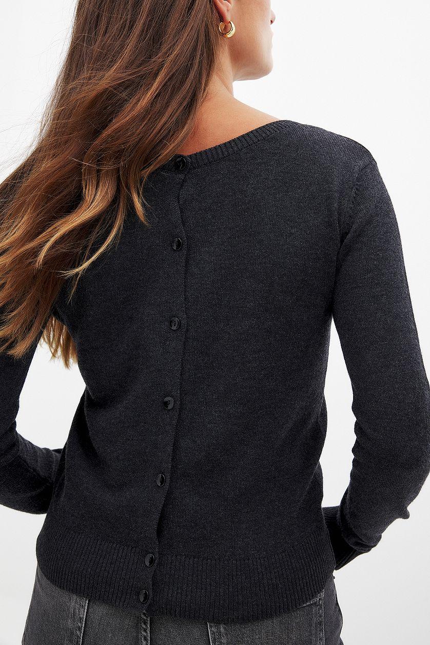 Knitted Button Detail Cardigan Product Image