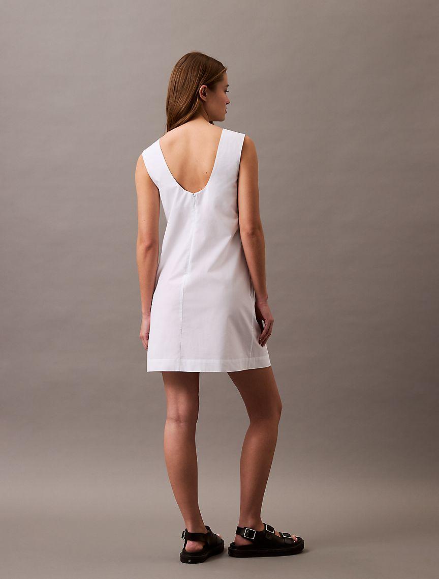 Cotton Poplin Sleeveless Mini Dress Product Image