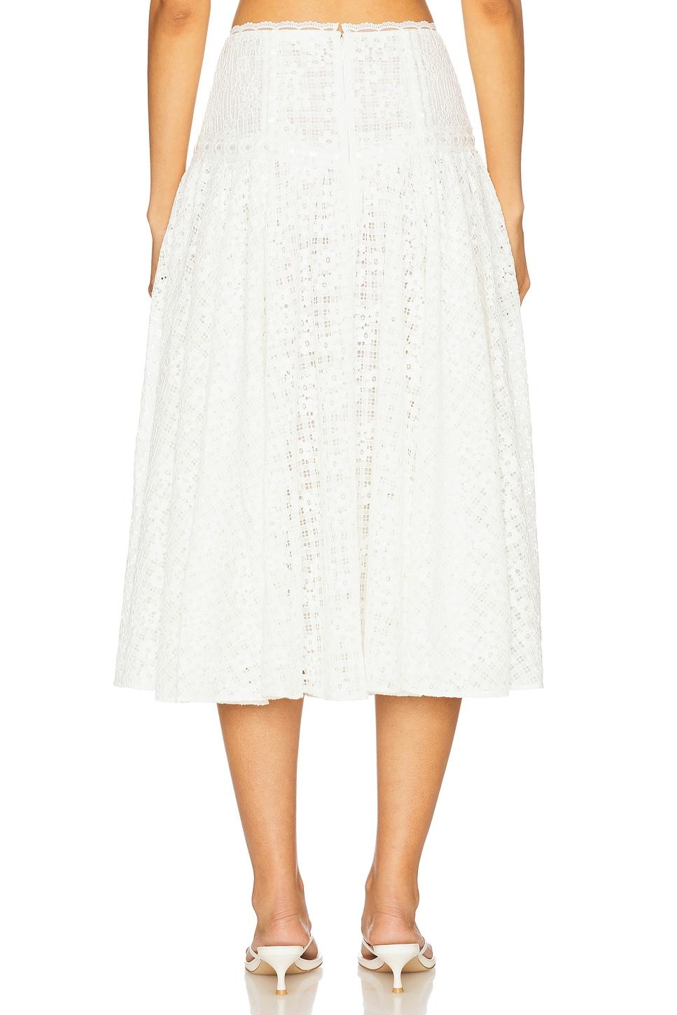 Daisy Lace Midi Skirt For Love & Lemons Product Image