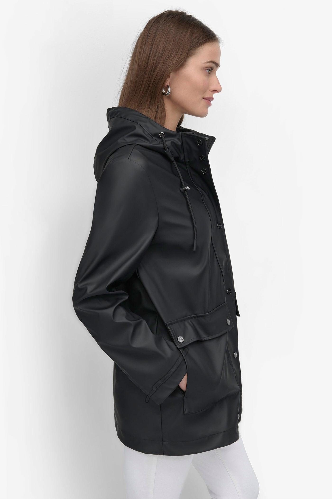 BUTTON UP RAIN COAT Product Image