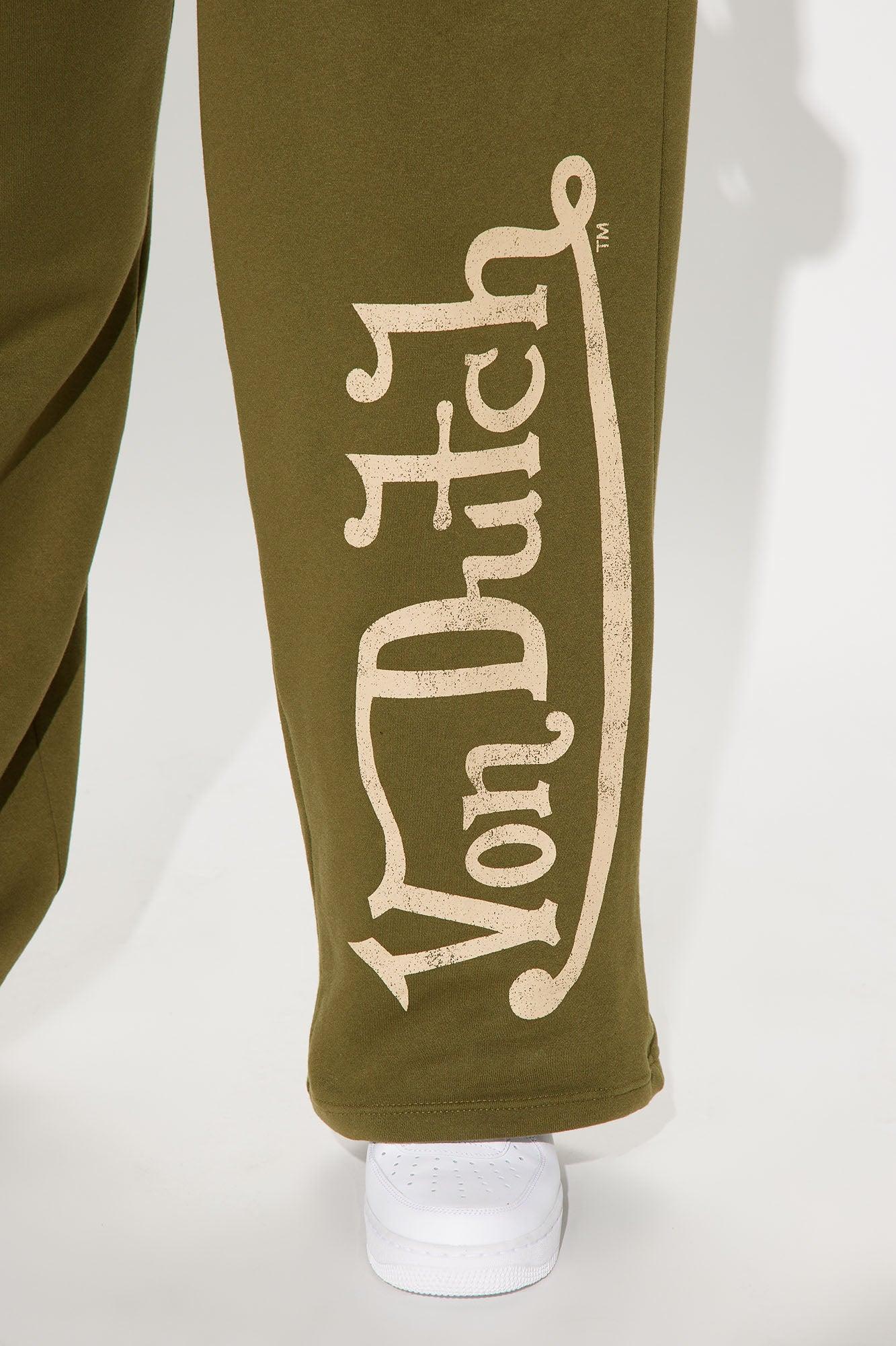 Von Dutch Vintage Wide Leg Pant - Olive Product Image