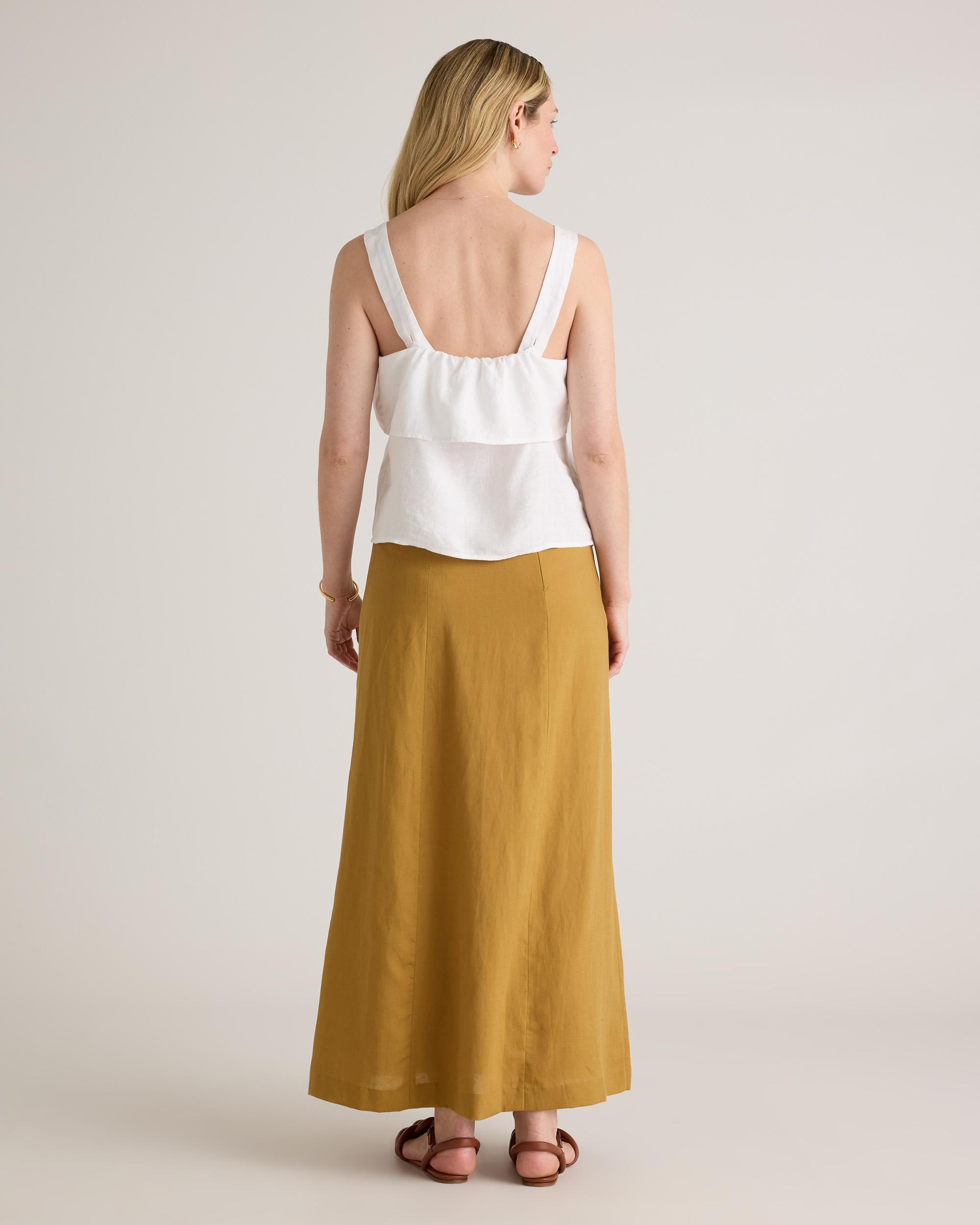 Quince | Women's 100% European Linen Square Neck Tank Top Product Image