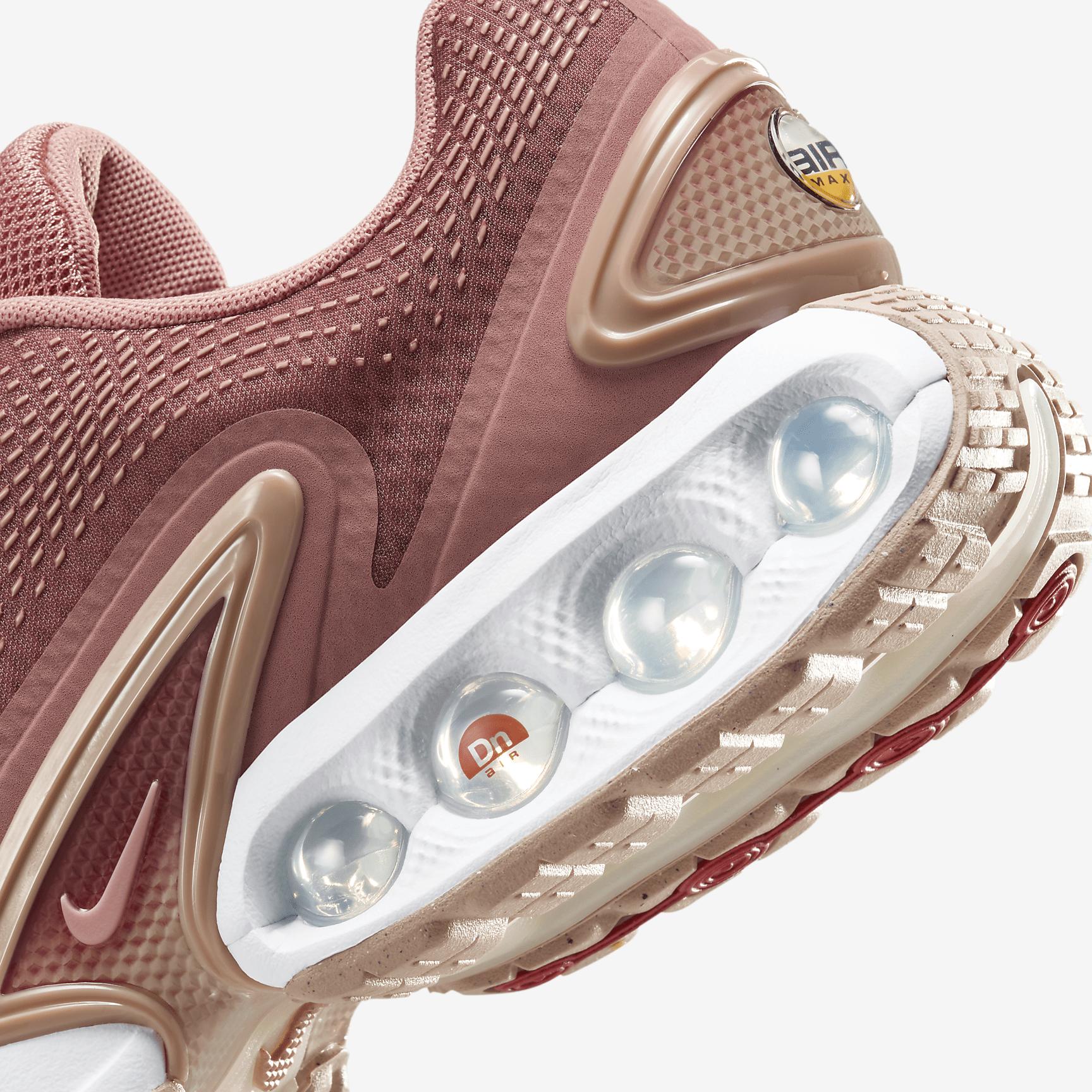 Nike Womens Nike Air Max DN - Womens Running Shoes Red Stardust/Rose Whisper/Canyon Rust Product Image