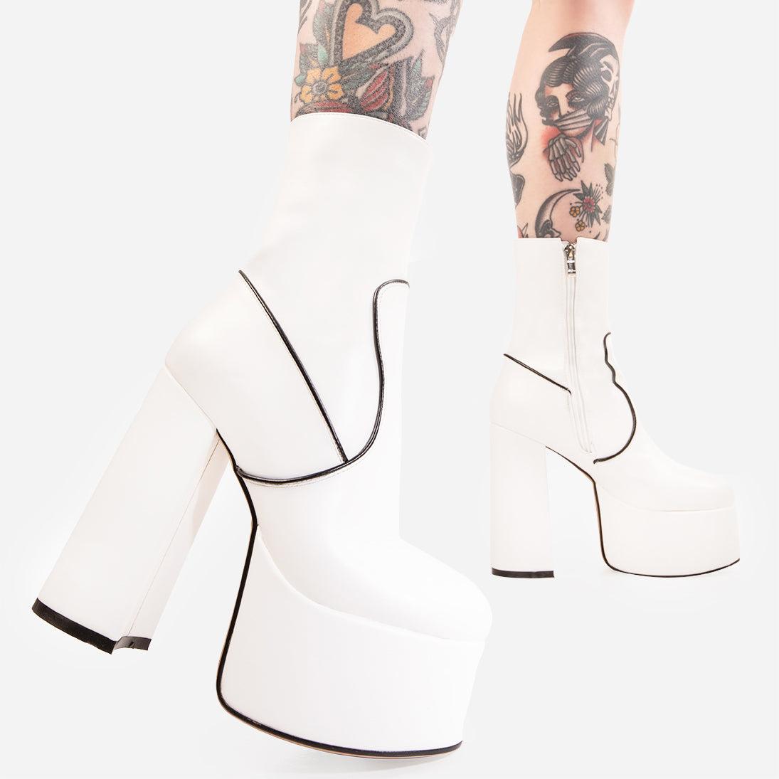 Adore You Platform Ankle Boots Product Image