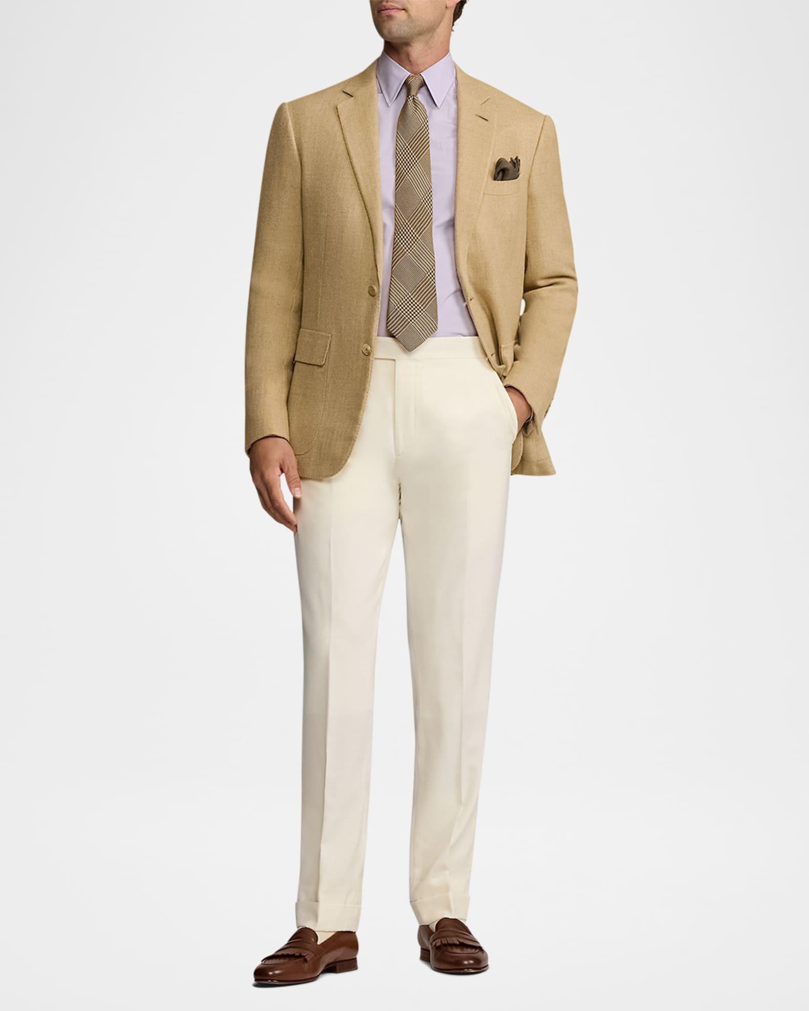 Men's Glen Plaid Cashmere-Silk Tie Product Image