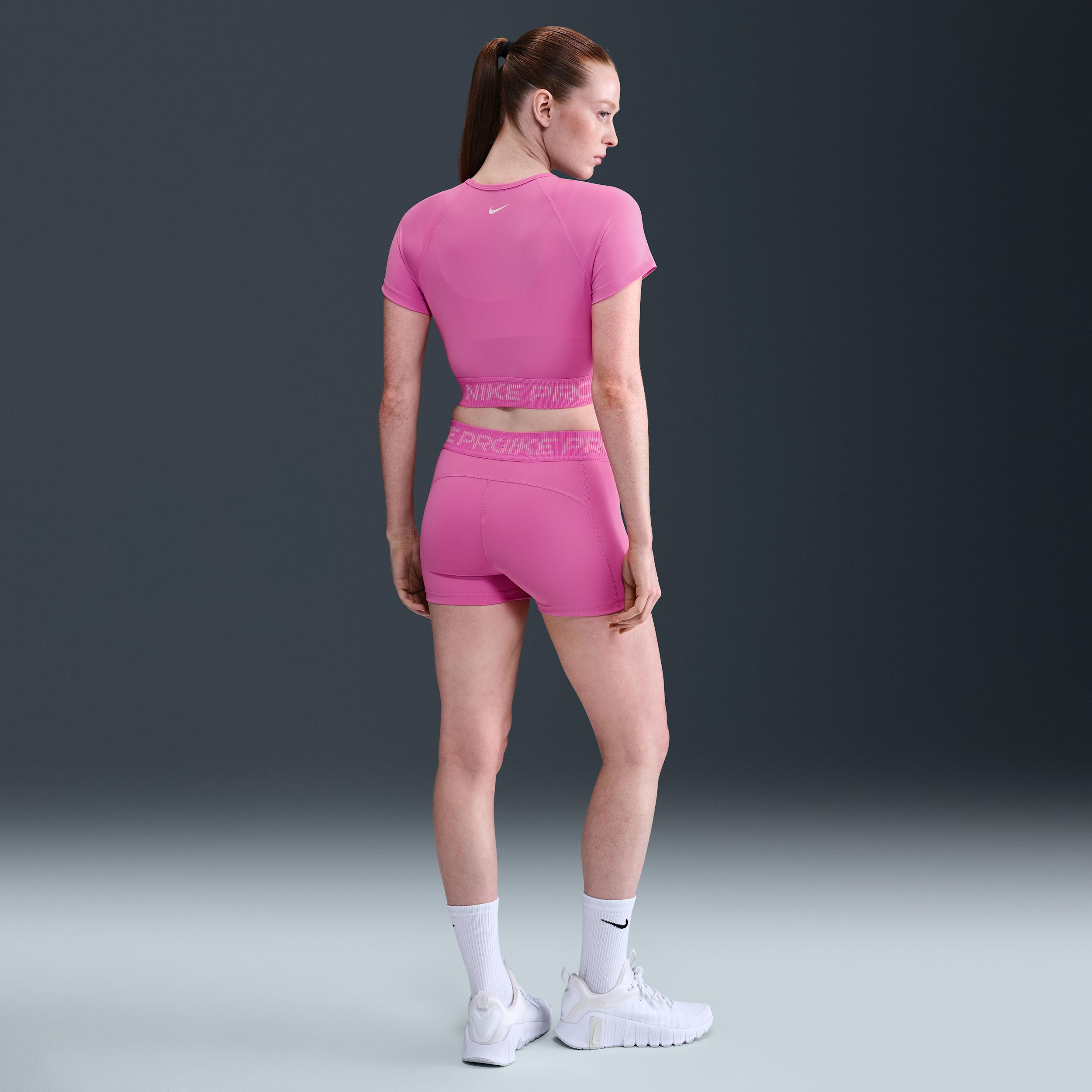 Womens Nike Pro Mid-Rise 3 Biker Shorts | HV2464-675 Product Image