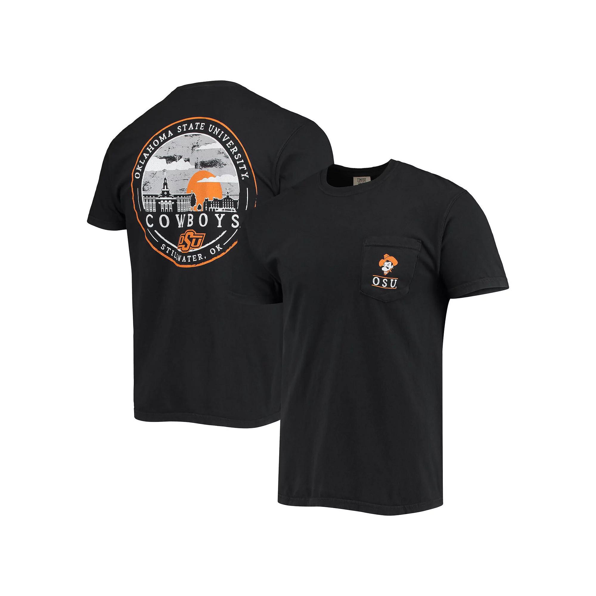 Men's Black Oklahoma State Cowboys Circle Campus Scene T-Shirt,  Product Image