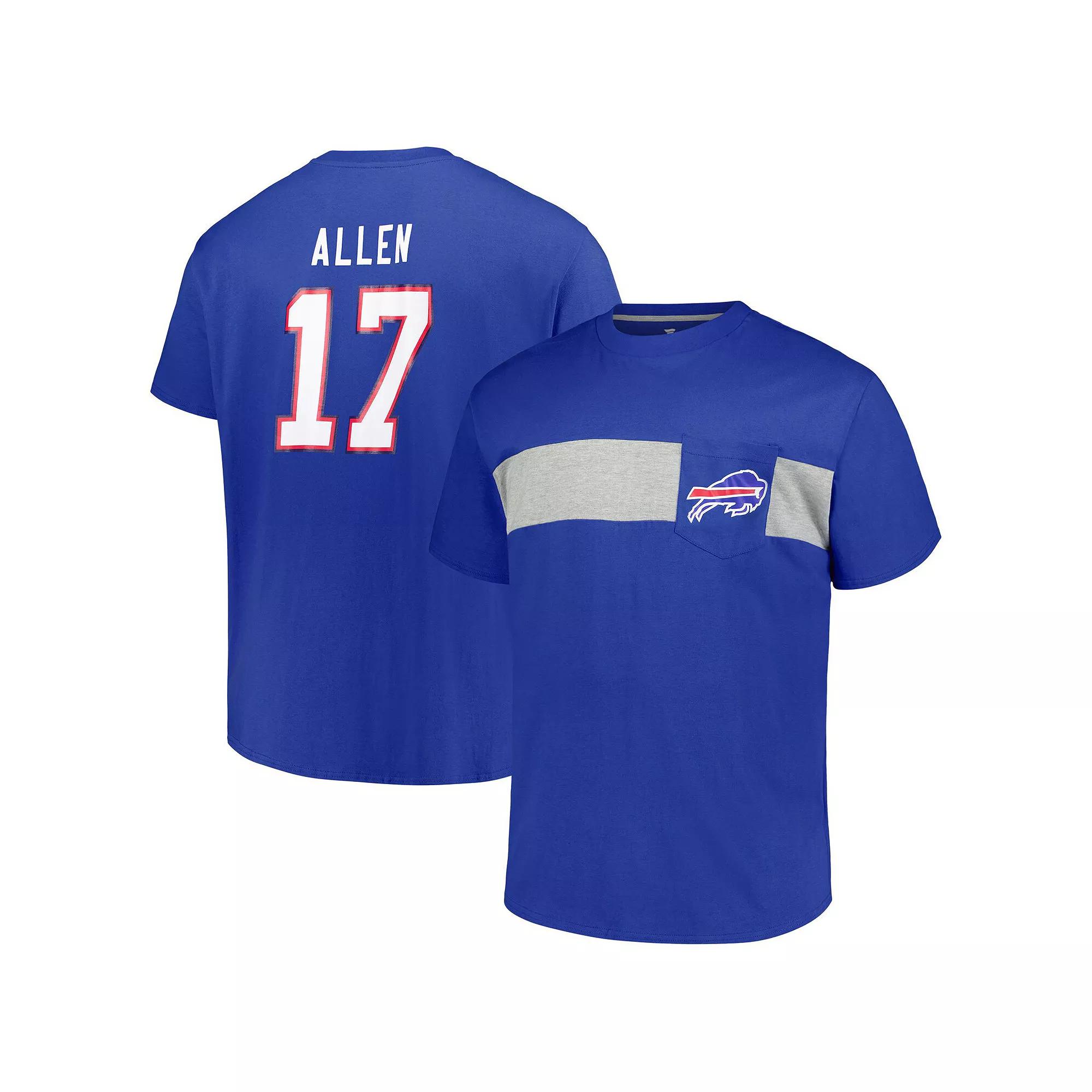 Men's Fanatics Josh Allen Royal Buffalo Bills Big & Tall T-Shirt, Size: 2XLT, Blue Product Image