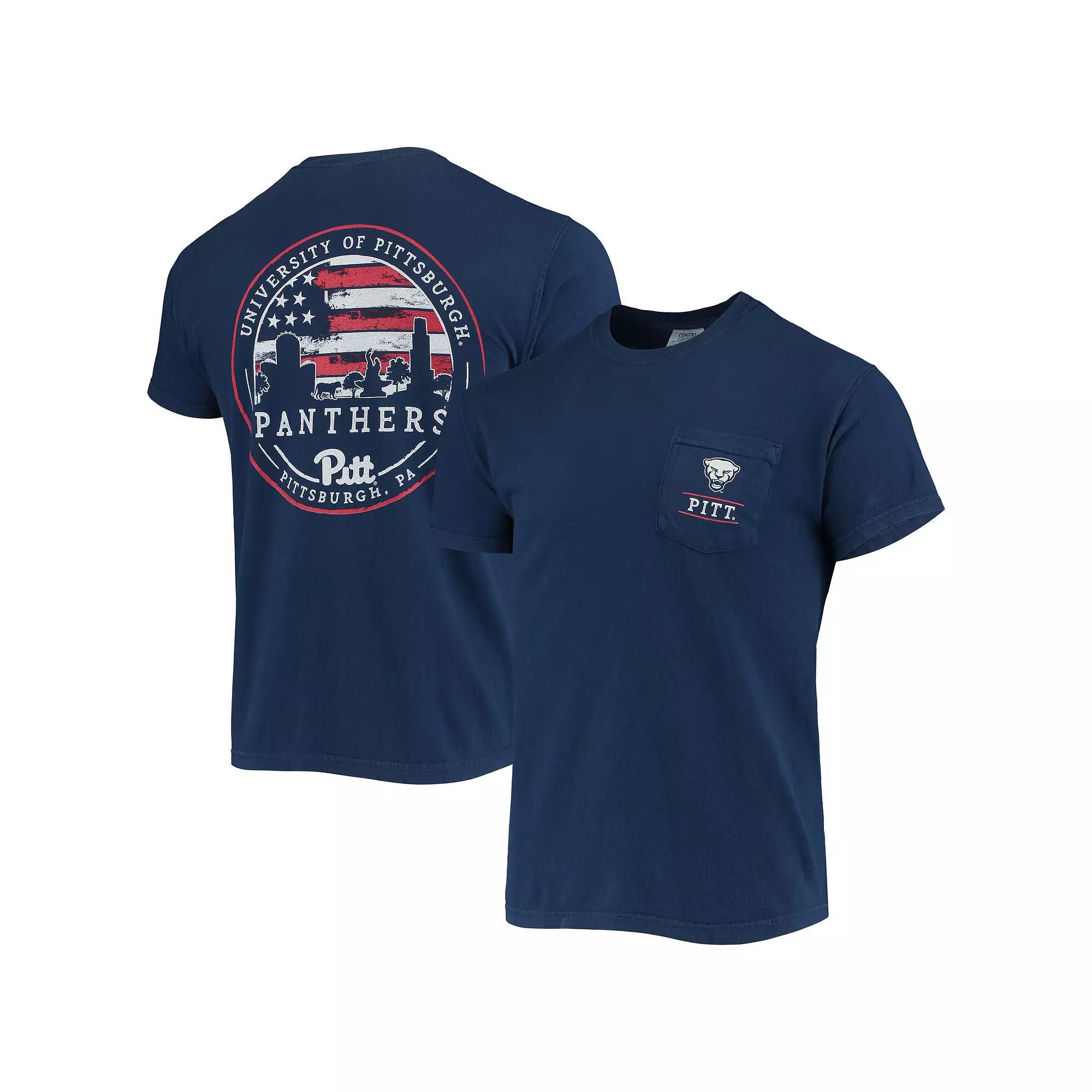 Men's Navy Pitt Panthers Campus Americana T-Shirt,  Product Image