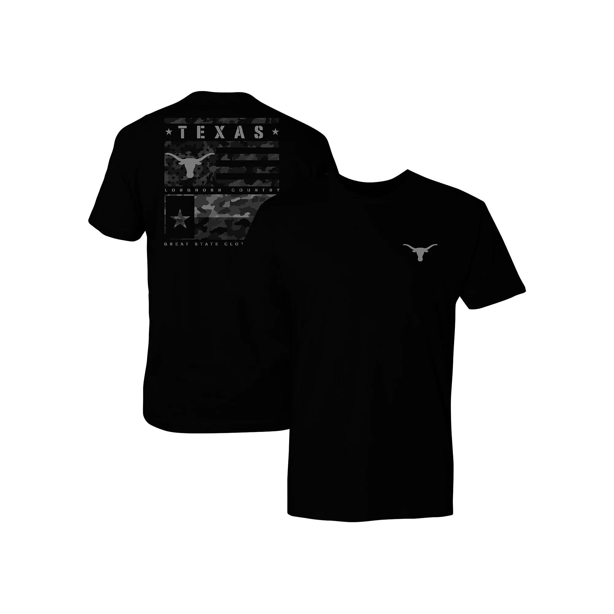 Men's Black Ole Miss Rebels Camo Flag Panel T-Shirt, Size: Medium Product Image