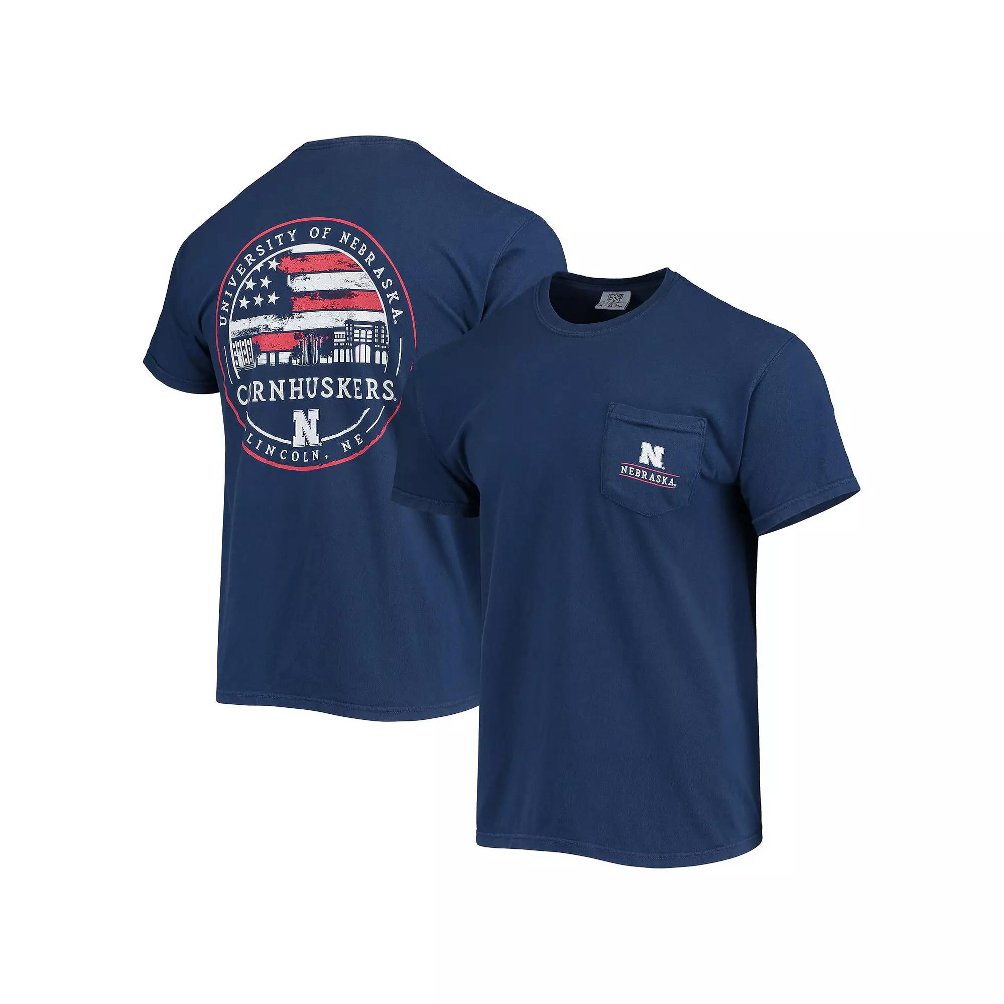 Men's Navy Nebraska Huskers Campus Americana T-Shirt,  Product Image