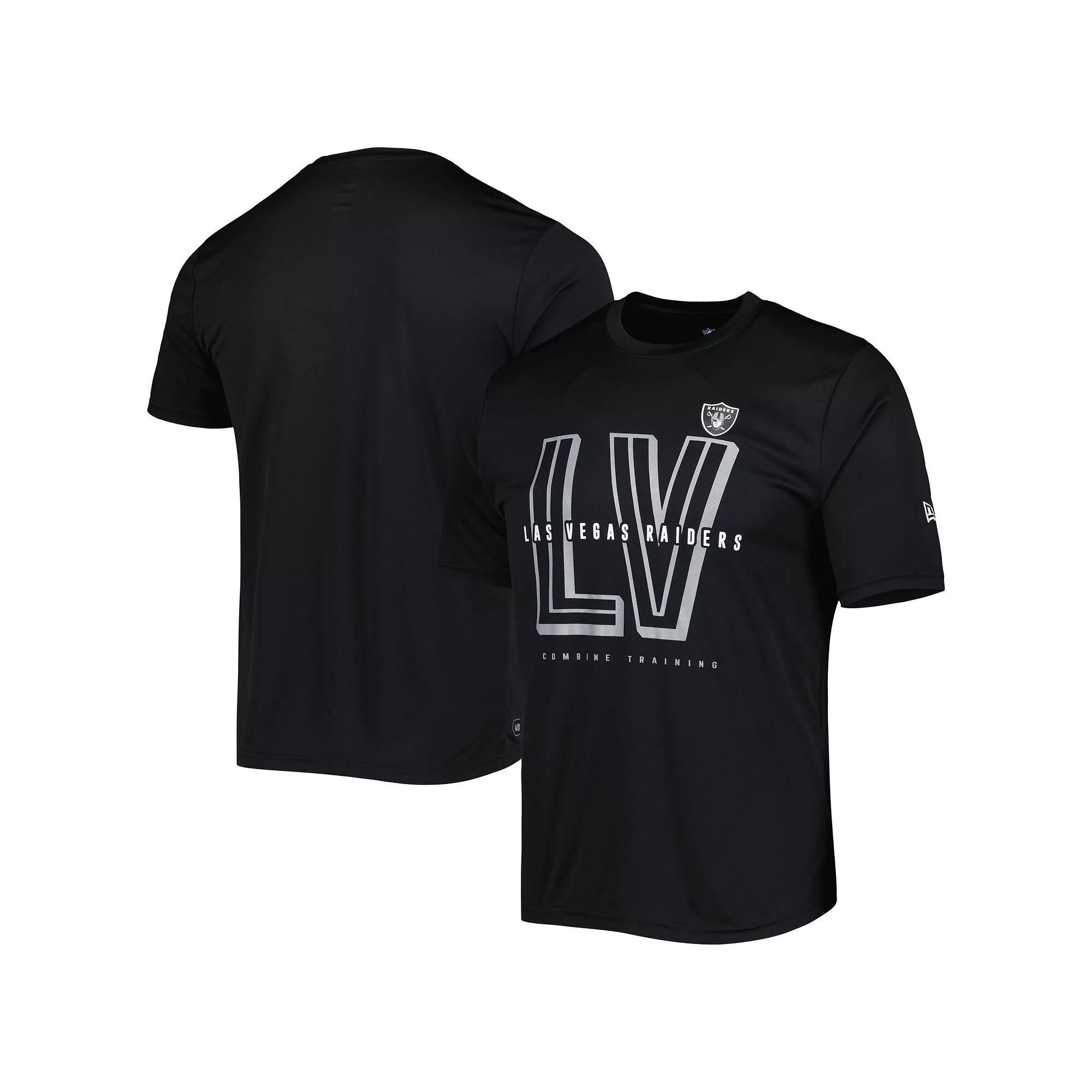 Men's New Era Black Las Vegas Raiders Scrimmage T-Shirt,  Product Image