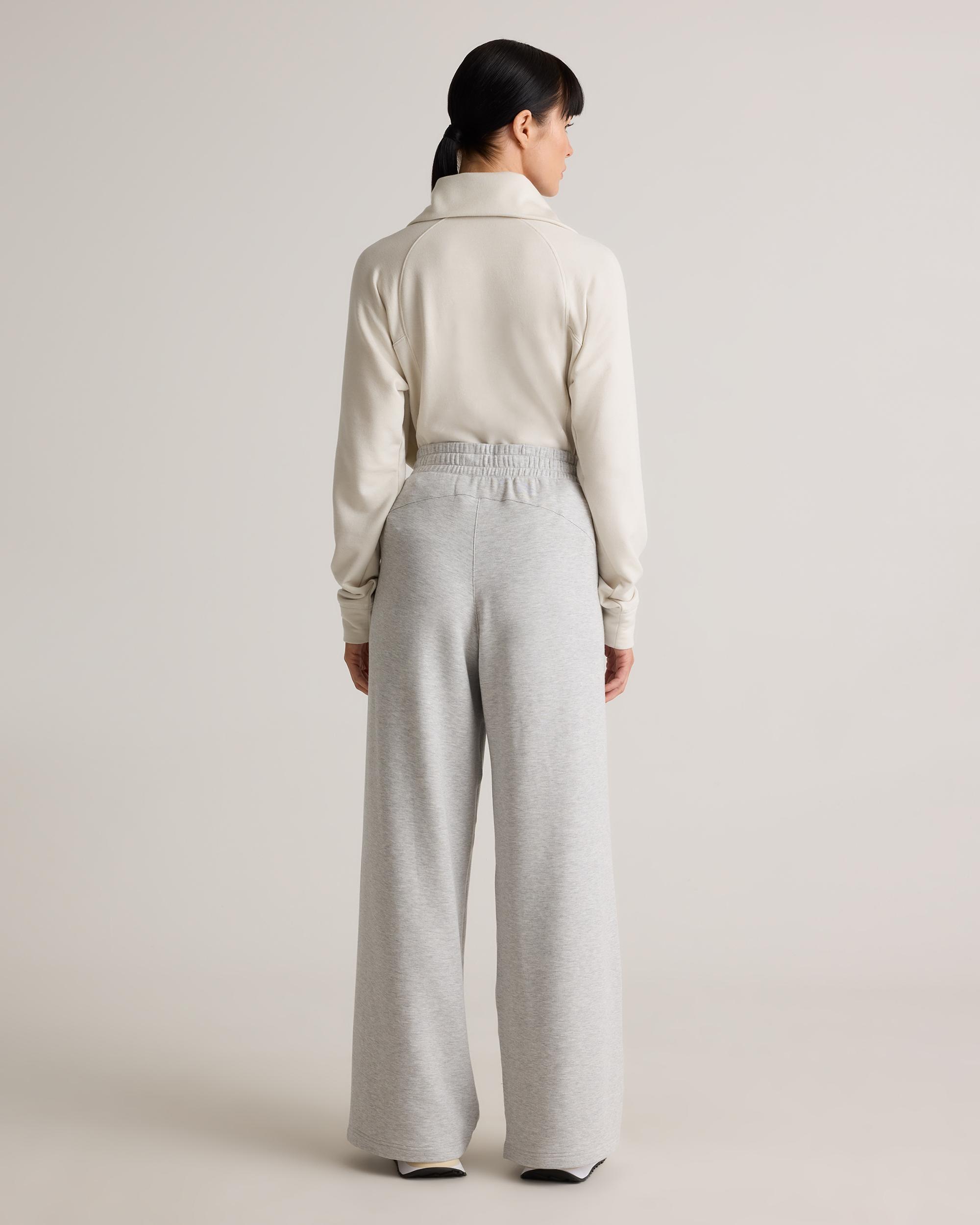 Quince | Women's SuperSoft Fleece Wide Leg Pants Size XL, Lenzing Modal Product Image
